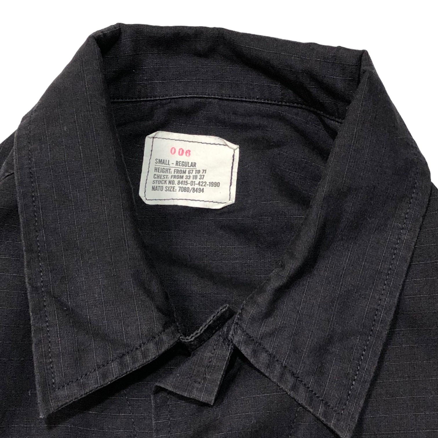 US.ARMY(アメリカ軍) 90's BDU JACKET ミリタリー フィールド ジャケット 8415-01-422-1990 SMALL-REGULAR ブラック