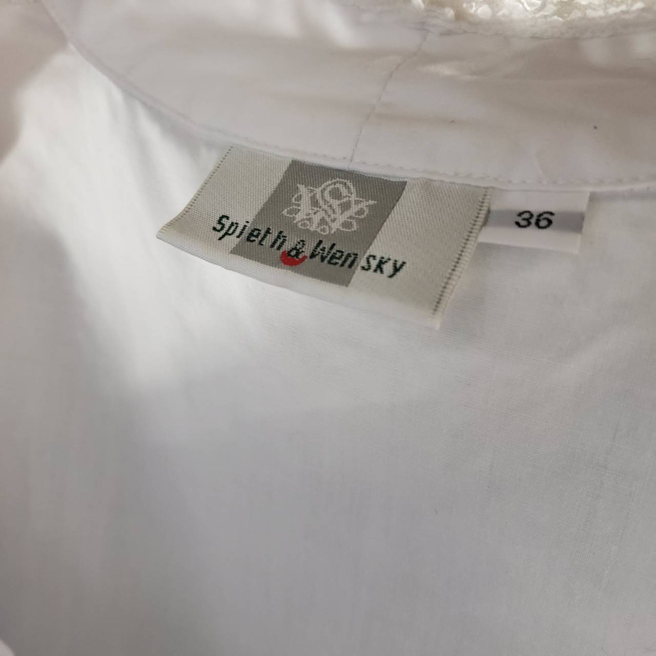 Vintage(ヴィンテージ) Spieh&Wensky 36 ショート丈ブラウス 36(Mサイズ程度) ホワイト