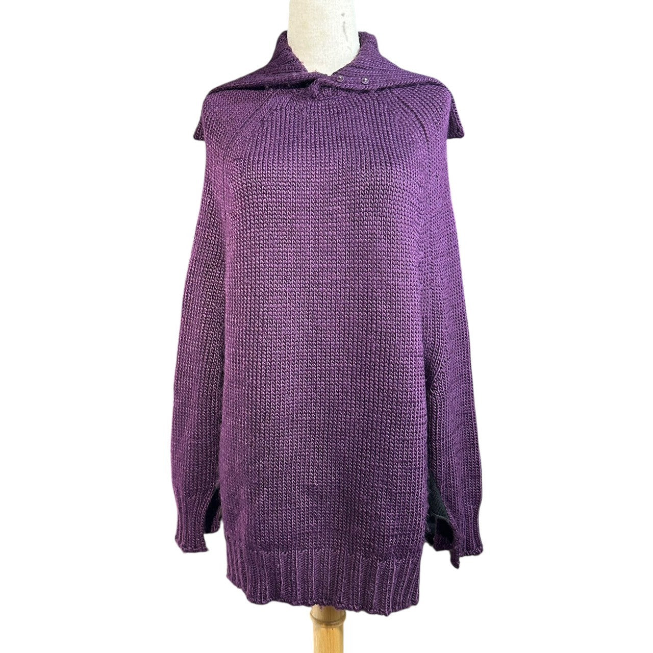 YOHJI YAMAMOTO(ヨウジヤマモト) Old High Neck Low Gauge Long Sleeve Wide Knit オールド ハイネック ローゲージ 長袖 ワイド ニット FV-K48-168 3(L程度) パープル