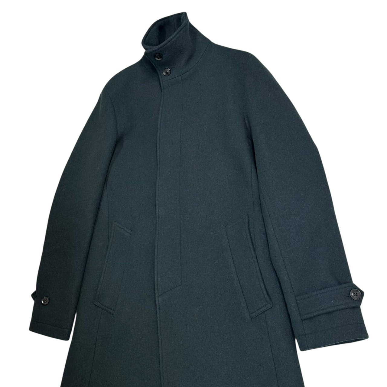 junhashimoto(ジュンハシモト) 18AW STAND COLLAR COAT スタンドカラー メルトン コート 1011820005-1 3(L程度) チャコール