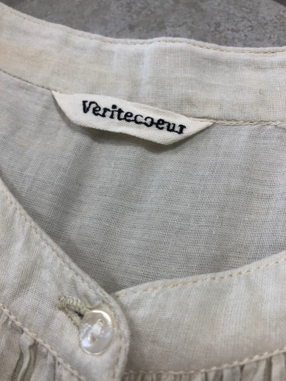 Veritecoeur(ヴェリテクール) スリーブレスギャザーロングワンピース VC-718 FREE アイボリー