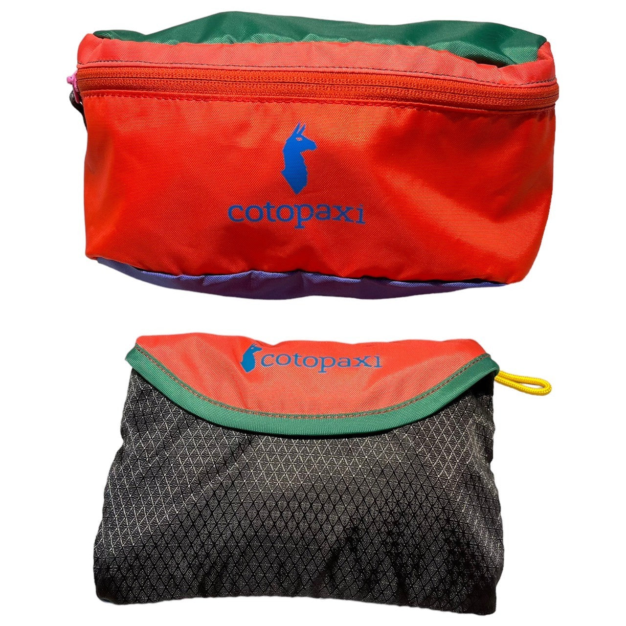 Cotopaxi(コトパクシ) Bataan Fanny Pack ＆ Mercado Reusable Tote ウエストポーチ ＆ エコバッグ  2点セット マルチカラー ボディ バッグ メルカド リユーザブルトート デルディア