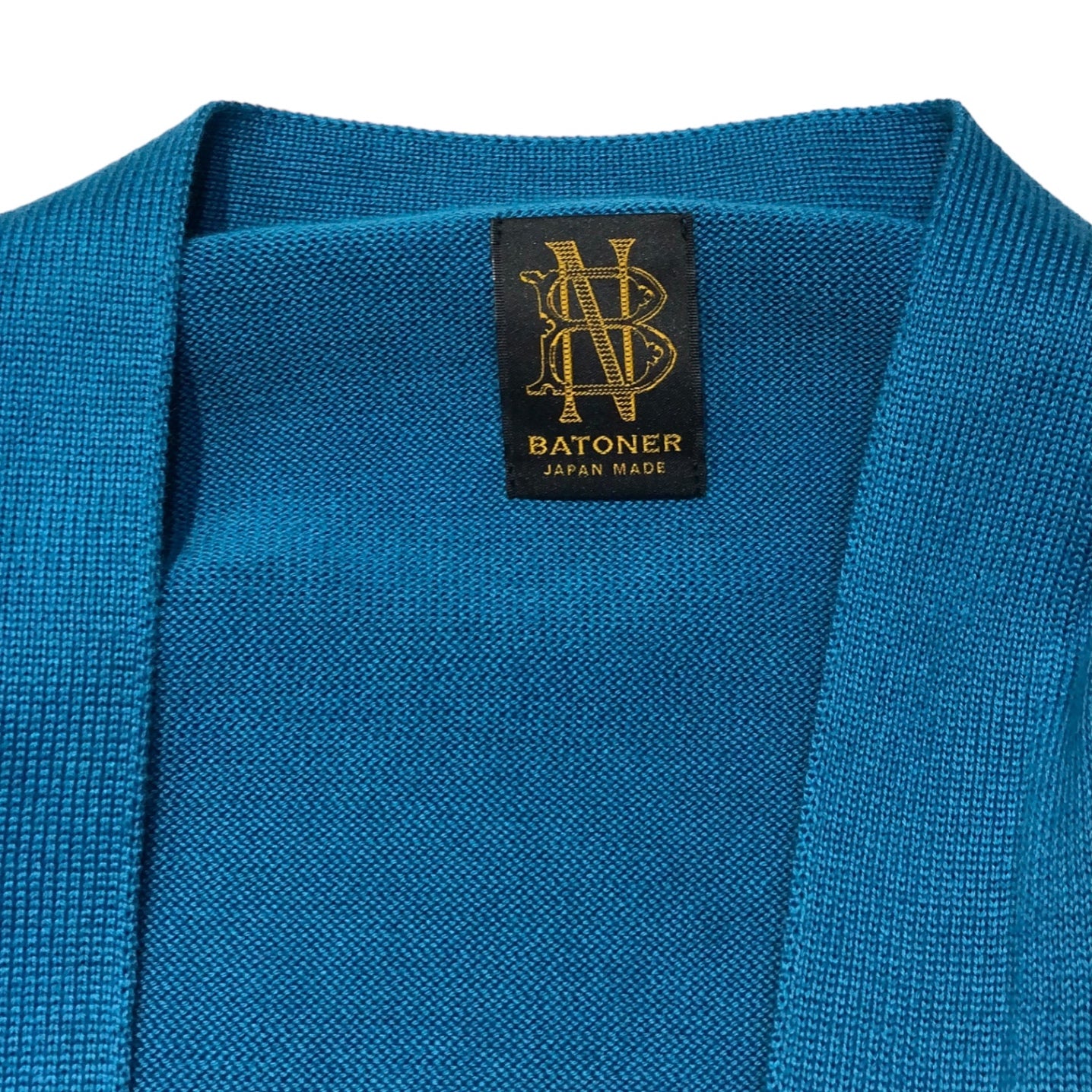 BATONER(バトナー) 23SS SEAISLAND COTTON V NECK CARDIGAN シーアイランド コットン Vネック カーディガン BN-23SM-015 2(S) ブルー