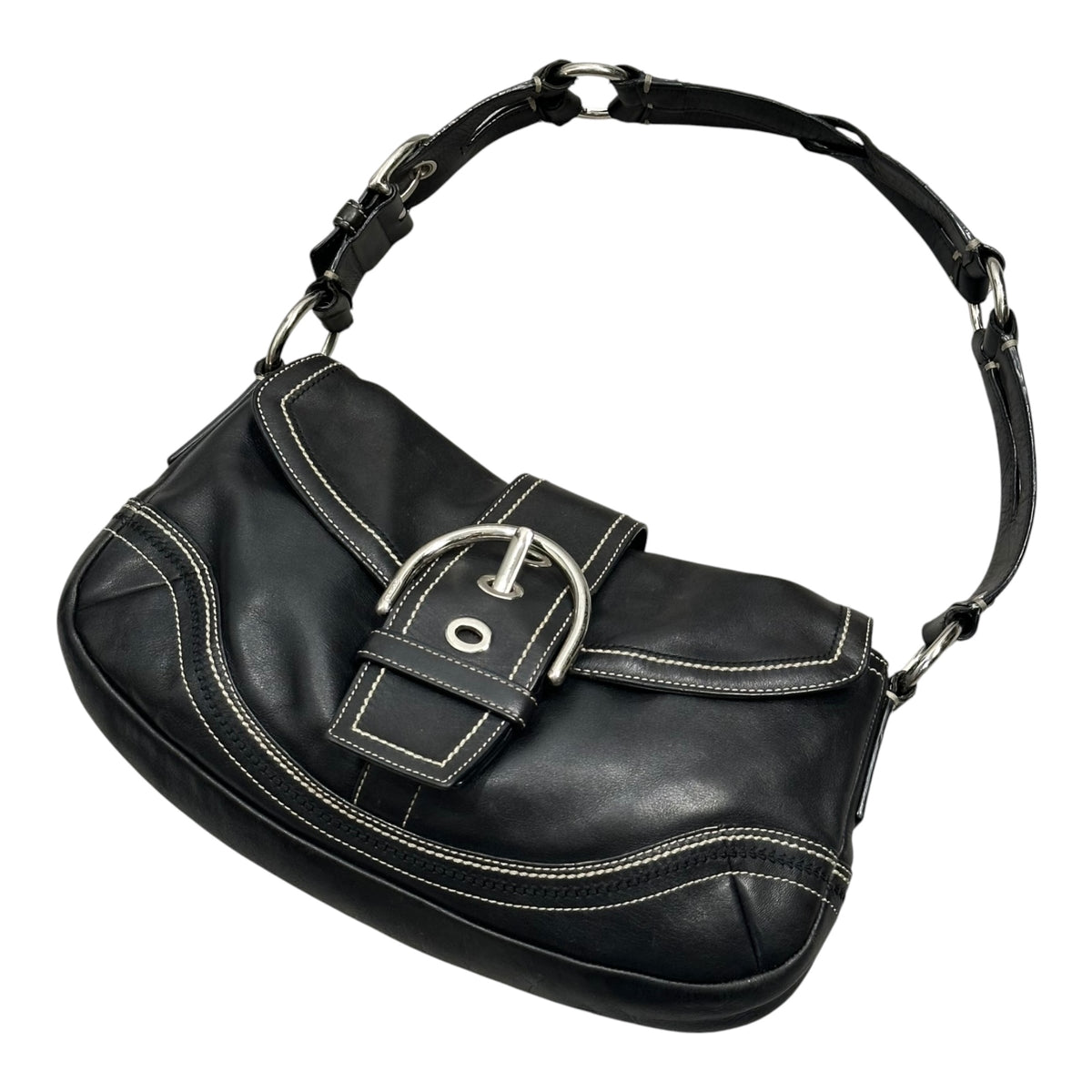 COACH(コーチ) SOHO Leather One-Shoulder Bag レザー ワンショルダー バッグ Y2K 10578 ブラック