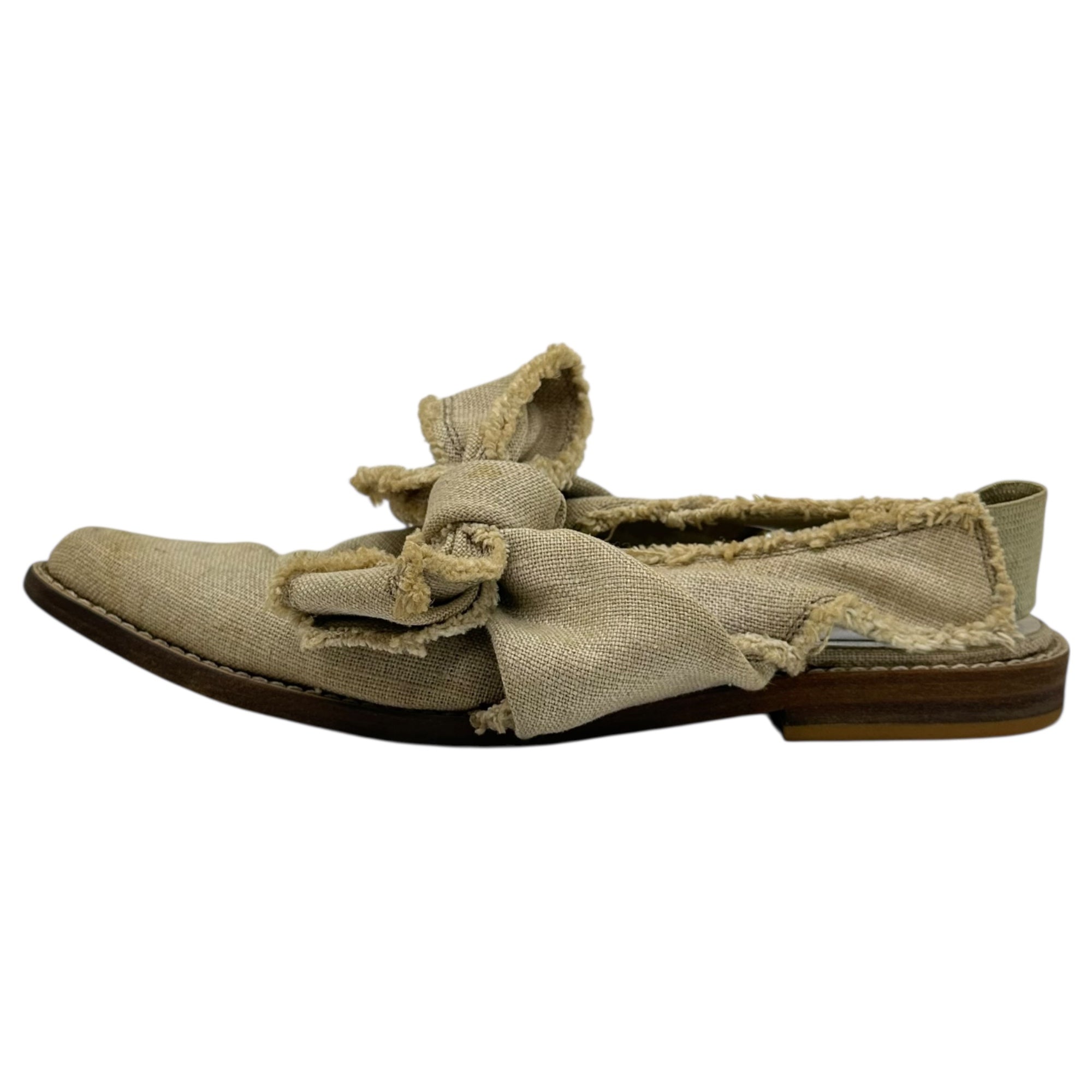 tricot COMME des GARCONS(トリココムデギャルソン) Big Ribbon Mule Sandals ビッグ リボン ミュール サンダル 23cm ベージュ