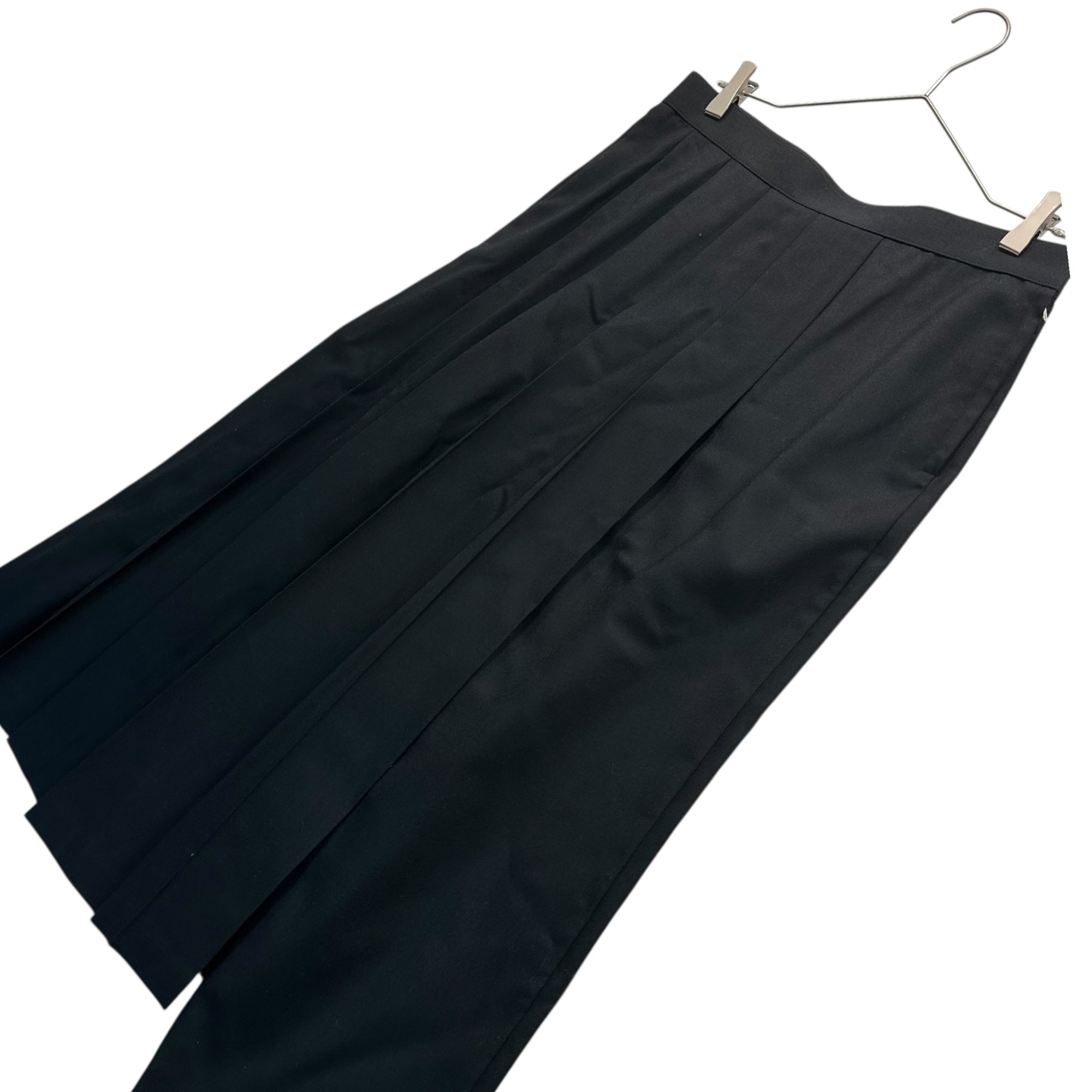 COMME des GARCONS JUNYA WATANABE(コムデギャルソンジュンヤワタナベ) 20AW 2WAY Polyester Pleated Long Skirt Pants 2ウェイ ポリエステル プリーツ ロング スカート パンツ JF-P005 L ブラック AD2020