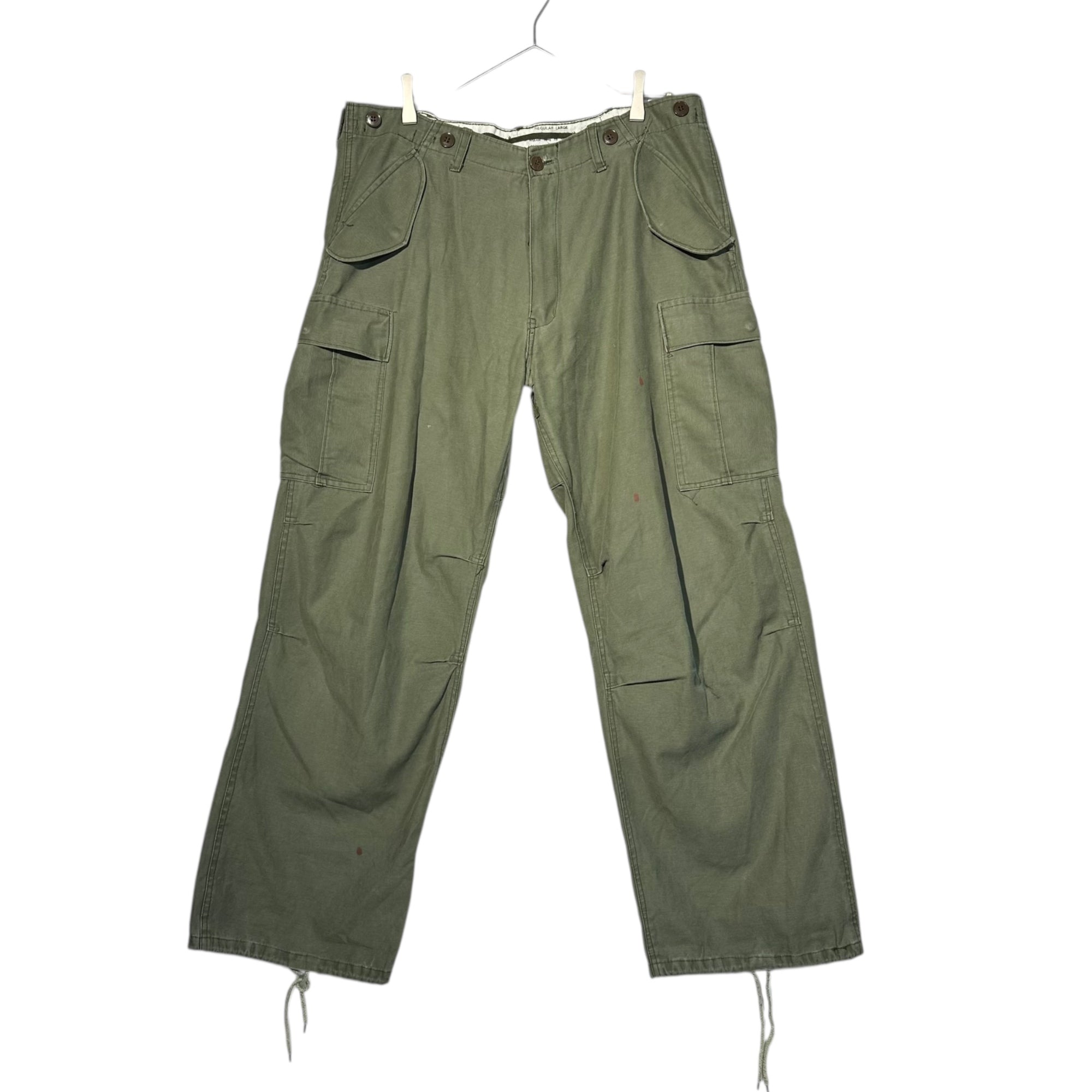 US ARMY(アメリカ軍) ~60's M-1951 Military Cargo Trouser Pants ミリタリー カーゴ トラウザー パンツ REGULAR-LARGE セージグリーン 60年代 ヴィンテージ フィールド