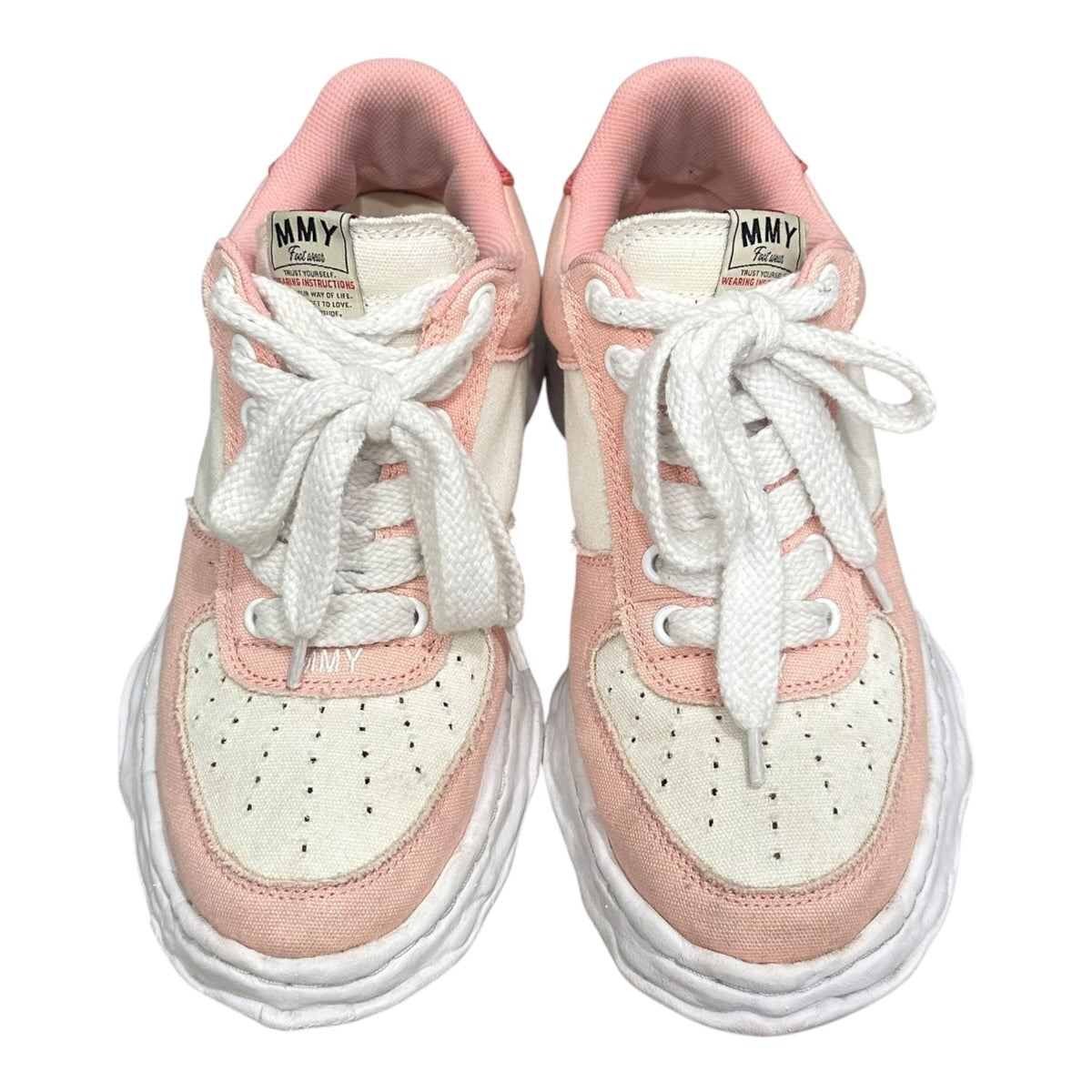 Maison MIHARA YASUHIRO(メゾンミハラヤスヒロ) WAYNE OG Sole Canvas Low-top Sneaker ウェイン ローカット スニーカー A10FW720 44(28cm程度) ピンク×ホウィト