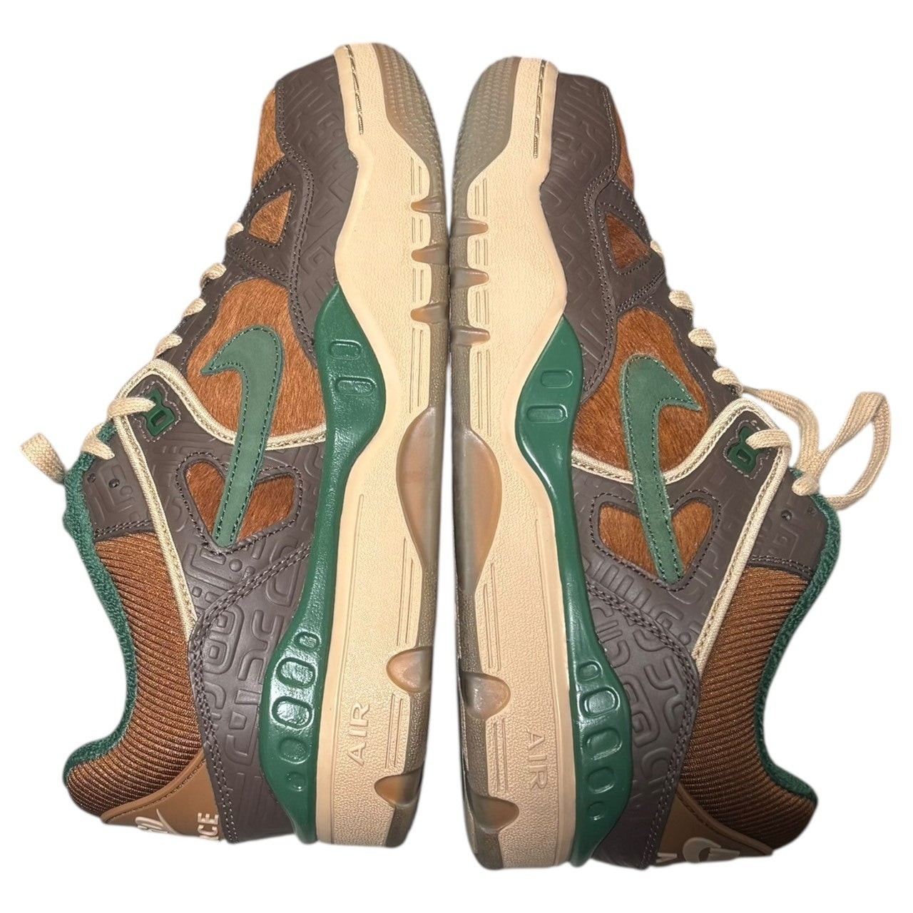 NIKE×NIGO(ナイキ×ニゴー) Air Force 3 Low SP "Baroque Brown and Pecan" エアフォース3 ロー HQ0260-201 28.5cm ブラウン×グリーン ローカット スニーカー