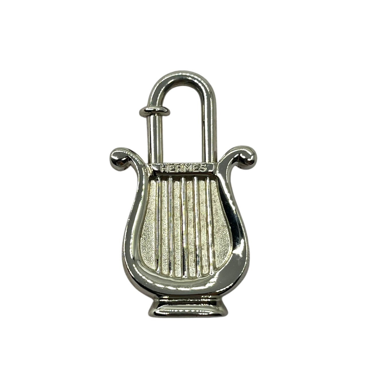 HERMES(エルメス) 1996年限定 La Musique Harp Cadena Charm ハープ カデナ チャーム 年間テーマ 「la Musique」 音楽 箱付 ペンダントトップにも シルバー