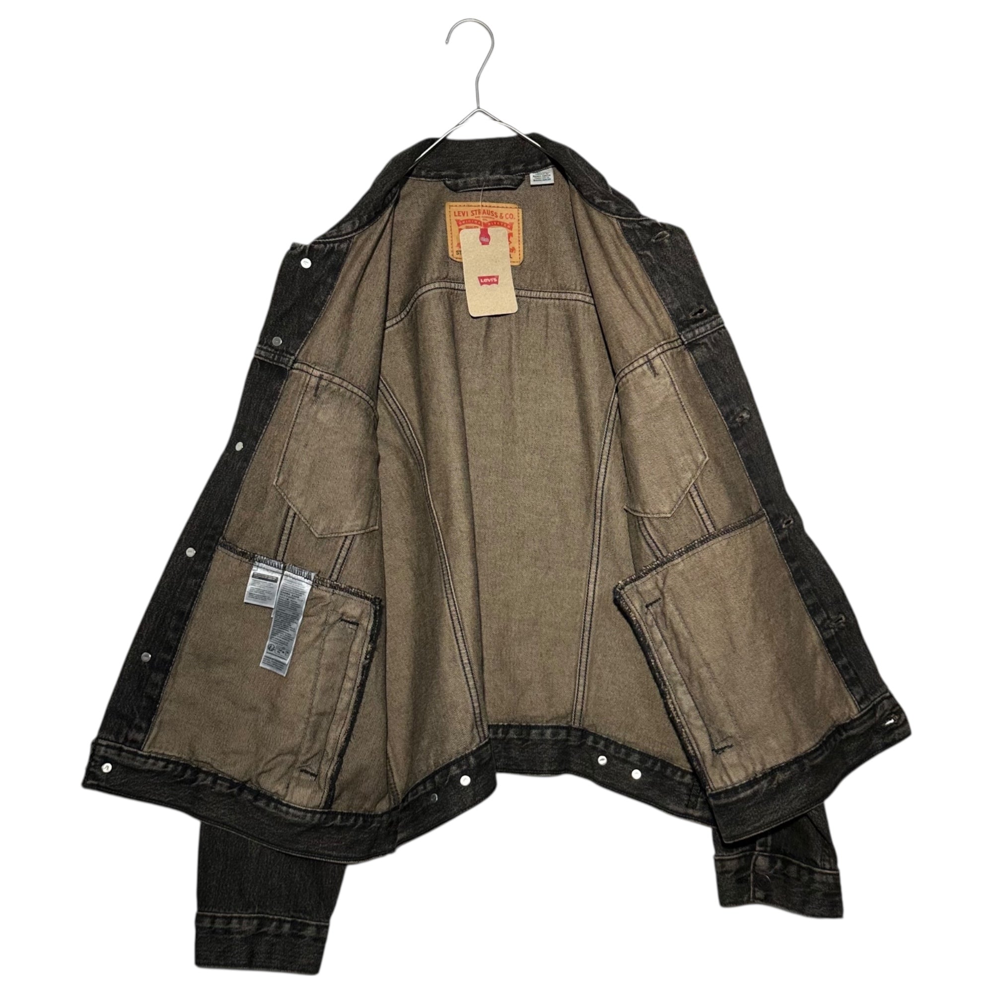 Levi's(リーバイス) TYPE 3 Tracker Jacket ブラック デニム トラッカー ジャケット 72334-0584 L ブラック 3rd