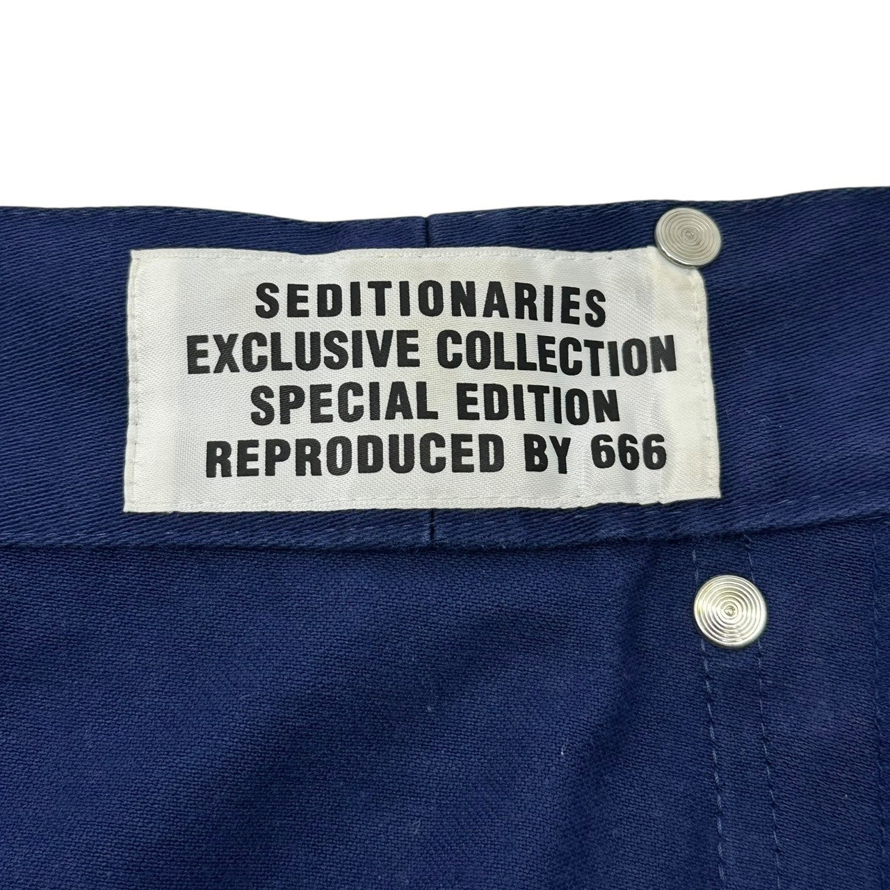 SEDITIONARIES(セディショナリーズ) 666 SEX original Vinyl pocket trousers ビニール ポケット トラウザー パンツ L ネイビー