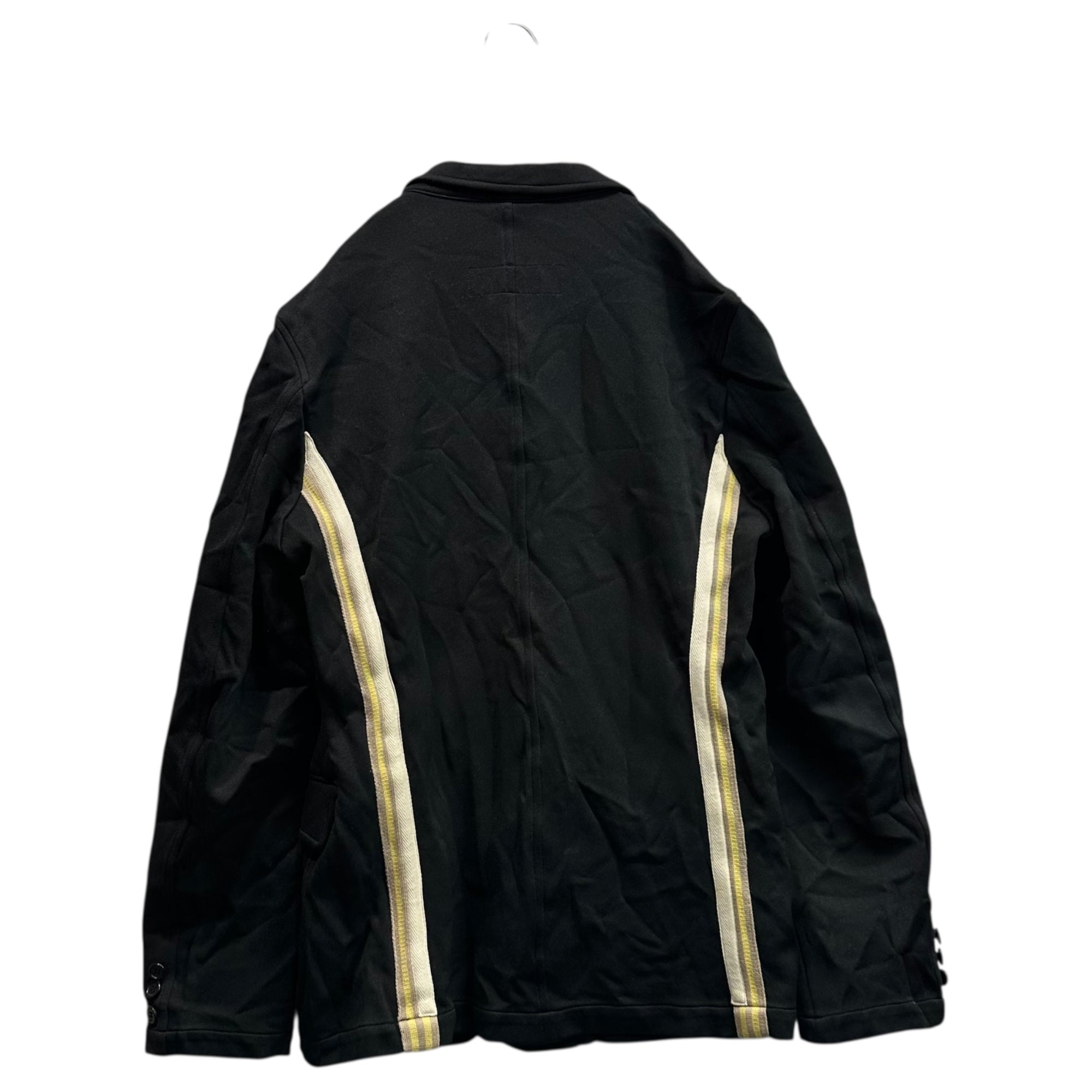 COMME des GARCONS HOMME(コムデギャルソンオム) 05AW Poly-Felted Back Line 3B Tailored Jacket ポリ 縮絨 背面 ライン 3B テーラード ジャケット HP-J005 S ブラック×イエロー AD2005 製品染め