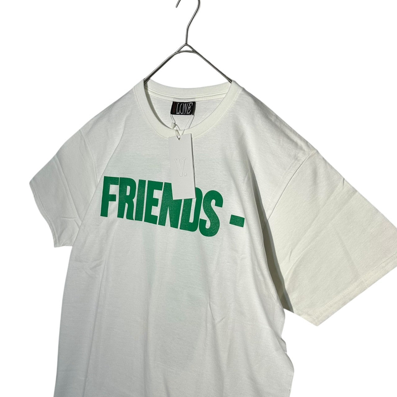 VLONE(ヴィーロン) FRIENDS TEE フレンズ Tシャツ カニエウエスト M ホワイト×グリーン