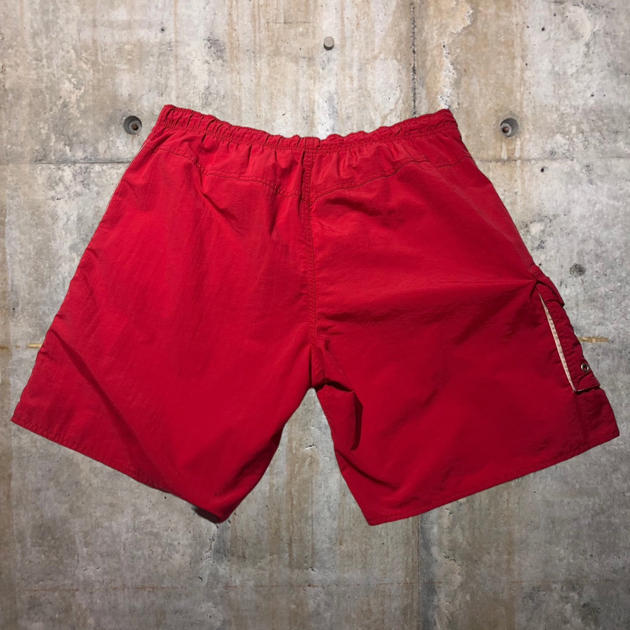 Quiksilver(クイックシルバー) 90'sサイドデザインショーツ L レッド