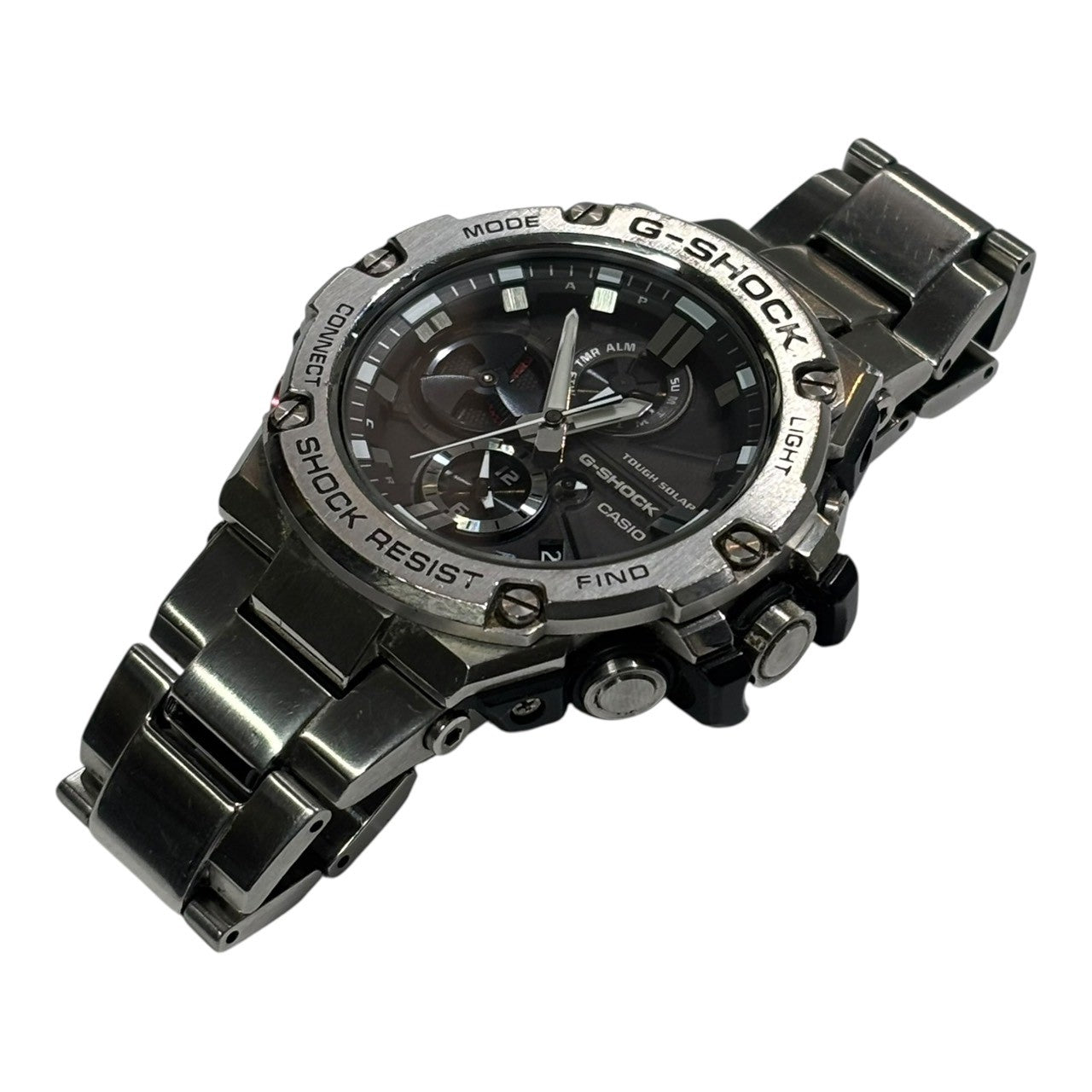 CASIO(カシオ) G-SHOCK G-STEEL Bluetooth 腕時計 GST-B100-1AJF シルバー