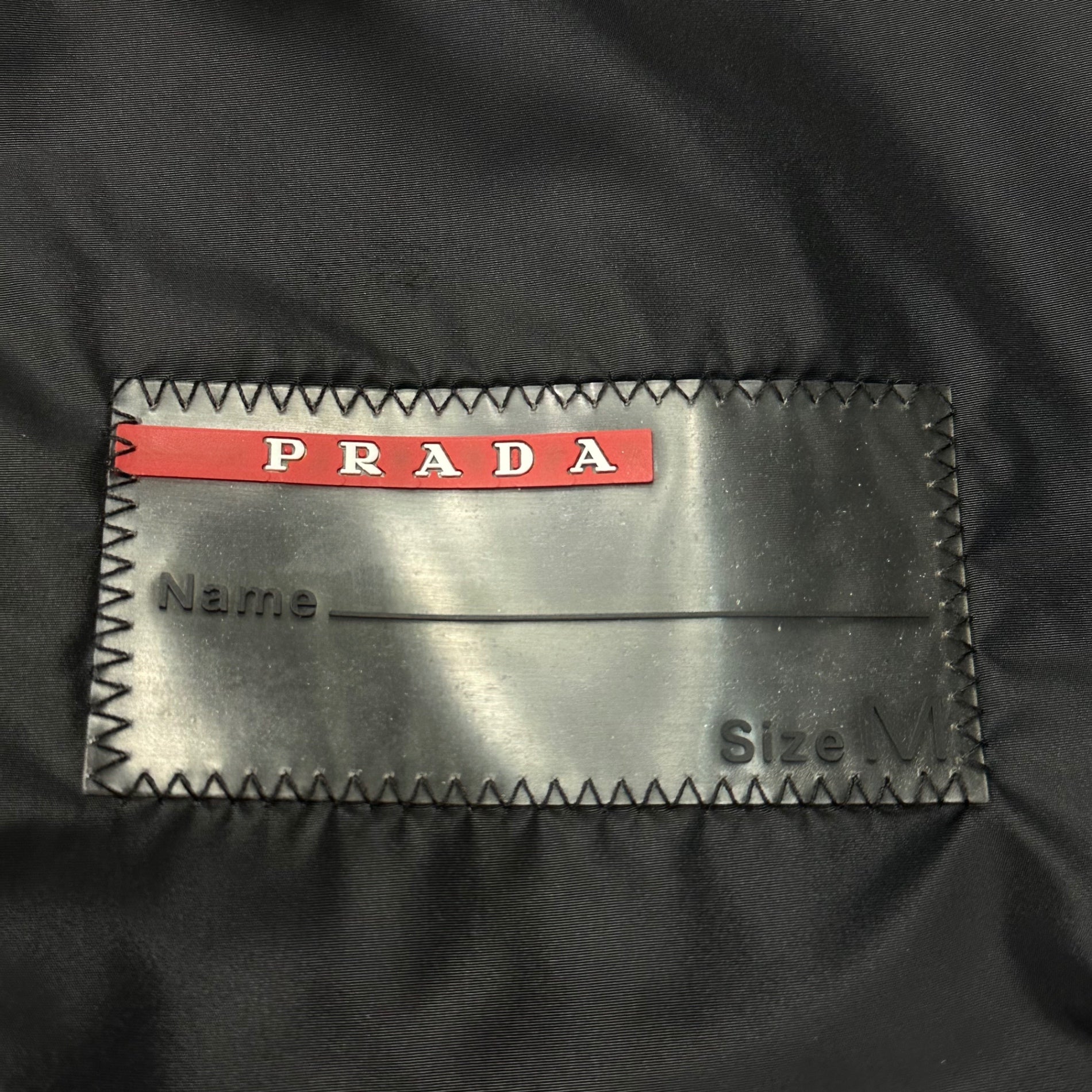 PRADA SPORT(プラダスポーツ) 2007's Sleeve Logo Nylon Parka 袖 ロゴ ナイロン マウンテンパーカー M ブラック 00's