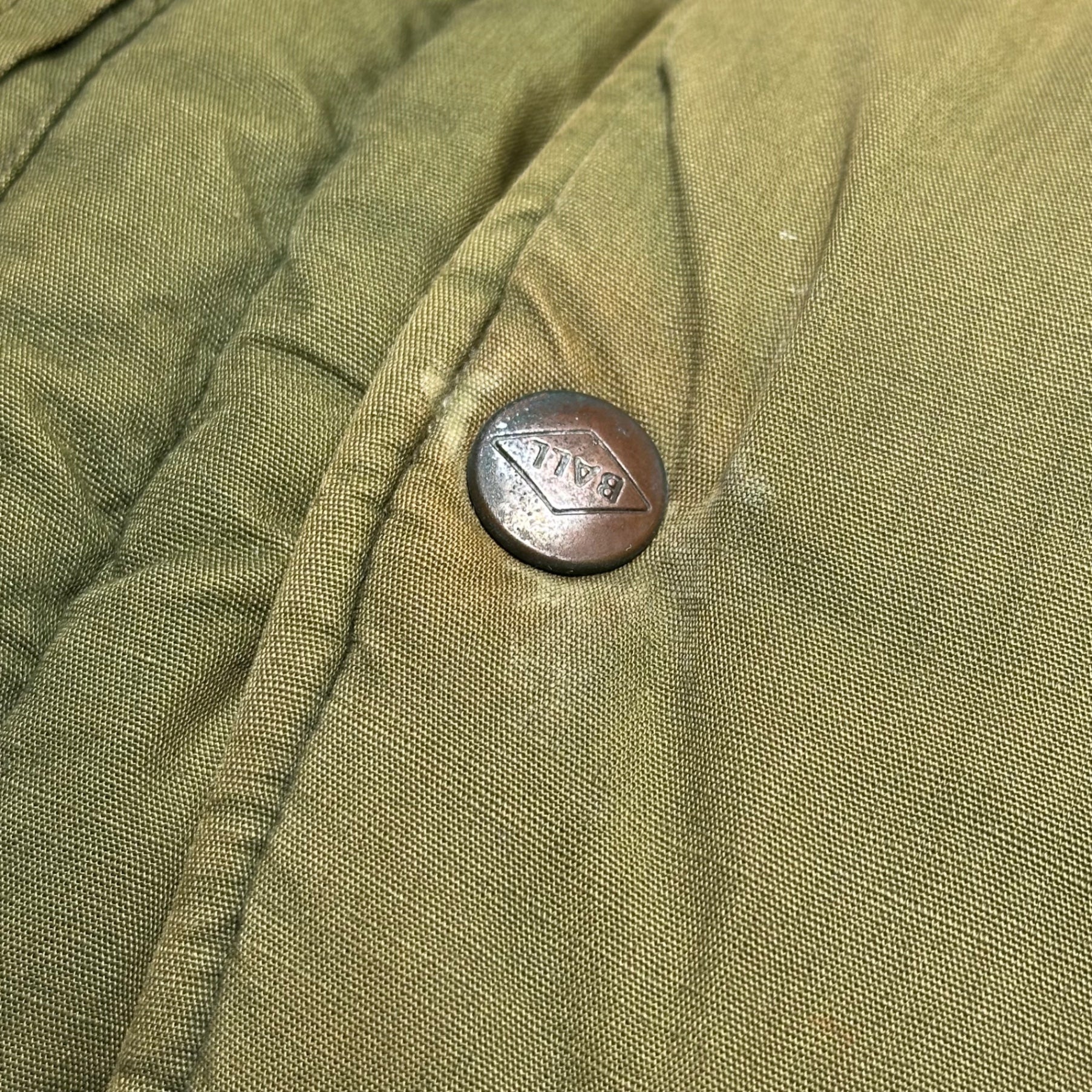 BALL by M&FG(ボール マリテフランソワジルボー) 80's Archive Cotton Boa Jacket アーカイブ コットン ボア ジャケット M カーキ 80年代 ヴィンテージ