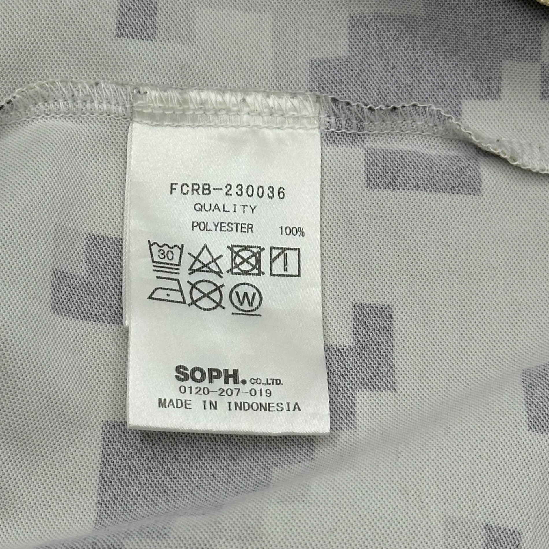 F.C.Real Bristol FCRB(エフシーレアルブリストル) 23SS WHOLE PATTERN S/S POLO レオパード デジ カモ 半袖 ポロ シャツ FCRB-230036 M カーキ×ブラック