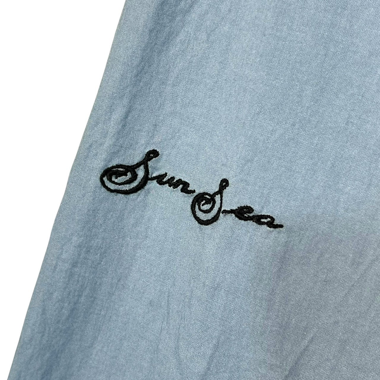 SUNSEA(サンシー) 2024 29th SHRINKAGE COTTON BIG SHIRT シュリンゲージ コットン ビッグ シャツ SUNSEA2912 2(M) サックスブルー