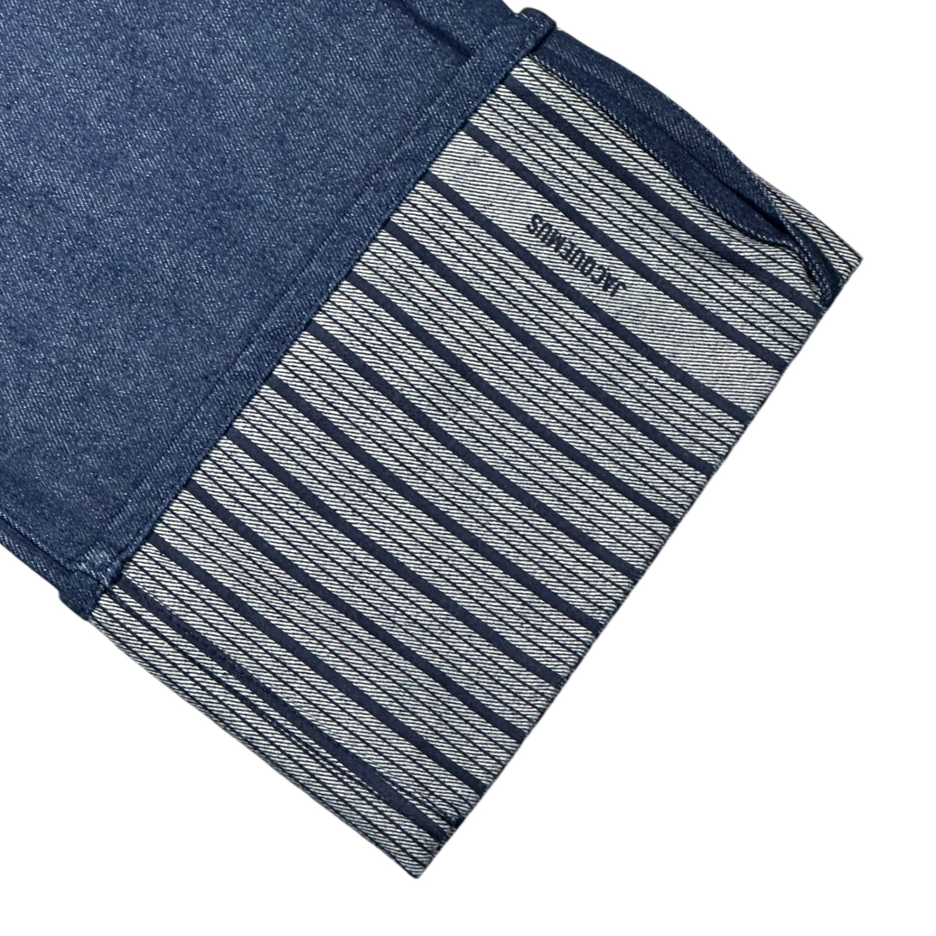 JACQUEMUS(ジャックムス) 24AW Le De-Nimes Large Jeans ロールアップ バギー デニム パンツ 246DE068-1513 32 インディゴ ワイド 参考定価97,400円