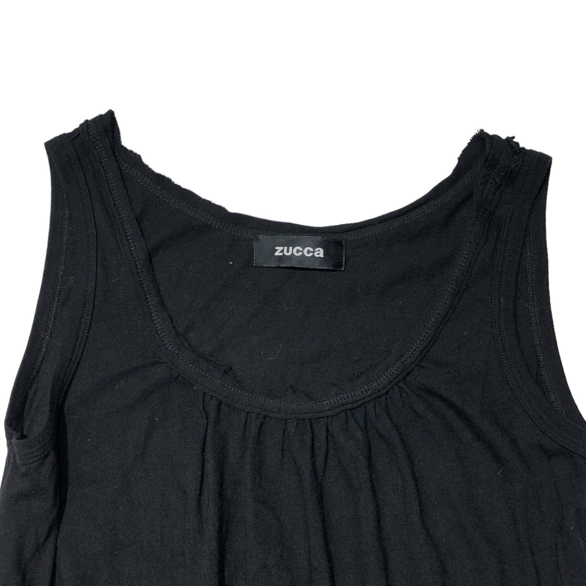 zucca(ズッカ) 09AWノースリーブアシンメトリーワンピース ZU93JH905 M ブラック