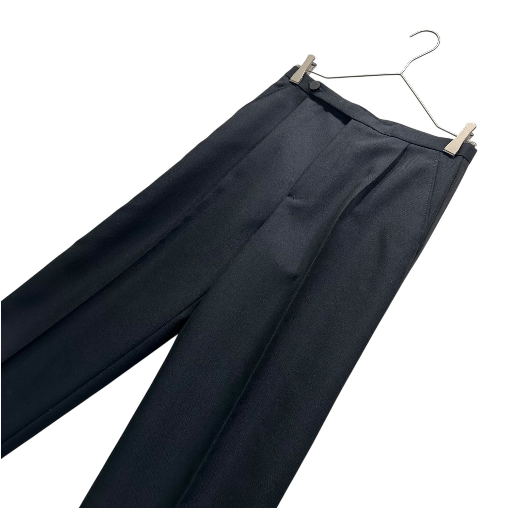 GUCCI(グッチ) Mohair Wool Side-Stripe Slacks モヘア ウール サイドライン スラックス 733843 38(M程度) チャコールグレー