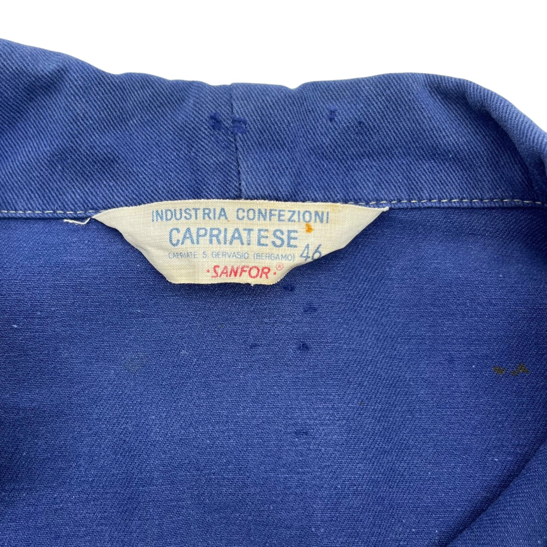Euro vintage(ヨーロッパヴィンテージ) VINTAGE TRUCKER WORK JACKET ヴィンテージ トラッカー ワーク ジャケット LM9311 46 ブルー CAPRIATESE製 Cartiere Saci