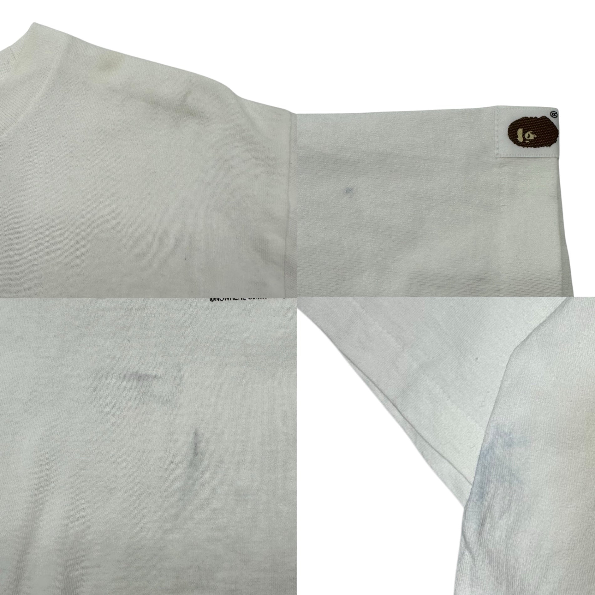 A BATHING APE(アベイシングエイプ) 2011 Milo & Lisa Rescue Rebuild Tee マイロ チャリティー プリント Tシャツ M ホワイト