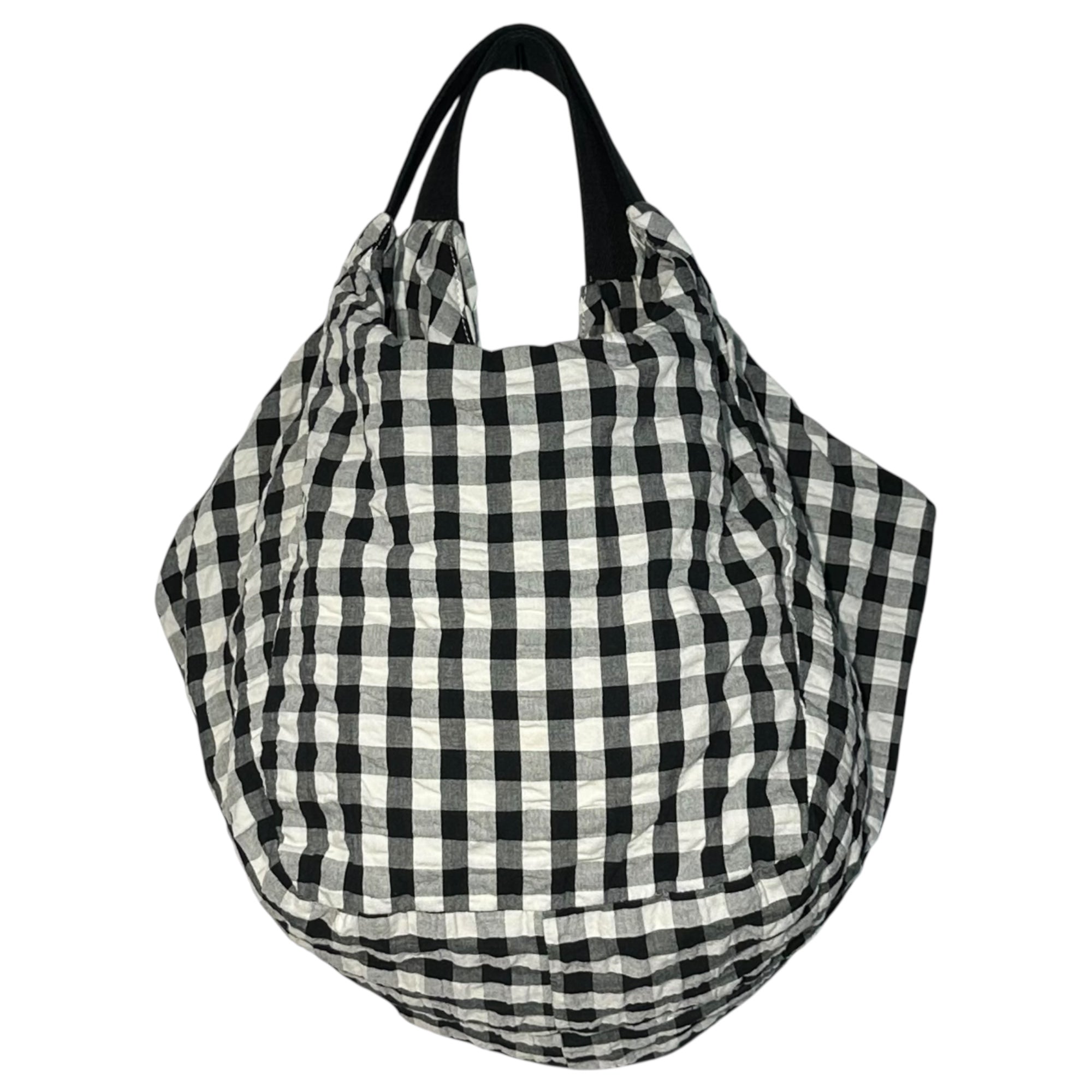 tricot COMME des GARCONS(トリココムデギャルソン) Gingham Check Tote Bag ギンガム チェック トート バッグ TK-K 207 ブラック×ホワイト ワン ショルダー ハンド 肩掛け