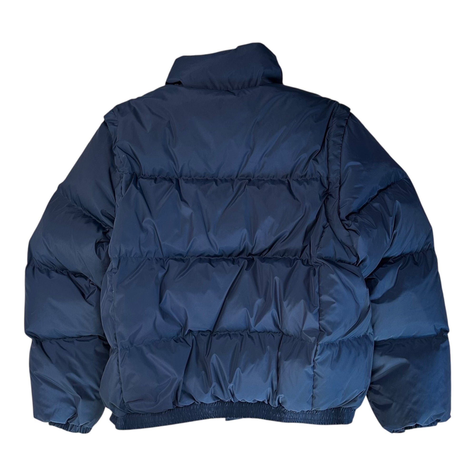 A BATHING APE(アベイシングエイプ) 25AW BAPE DETACHABLE SLEEVES DOWN JACKET 2WAY ダウン ジャケット 001DNK802001L F ネイビー