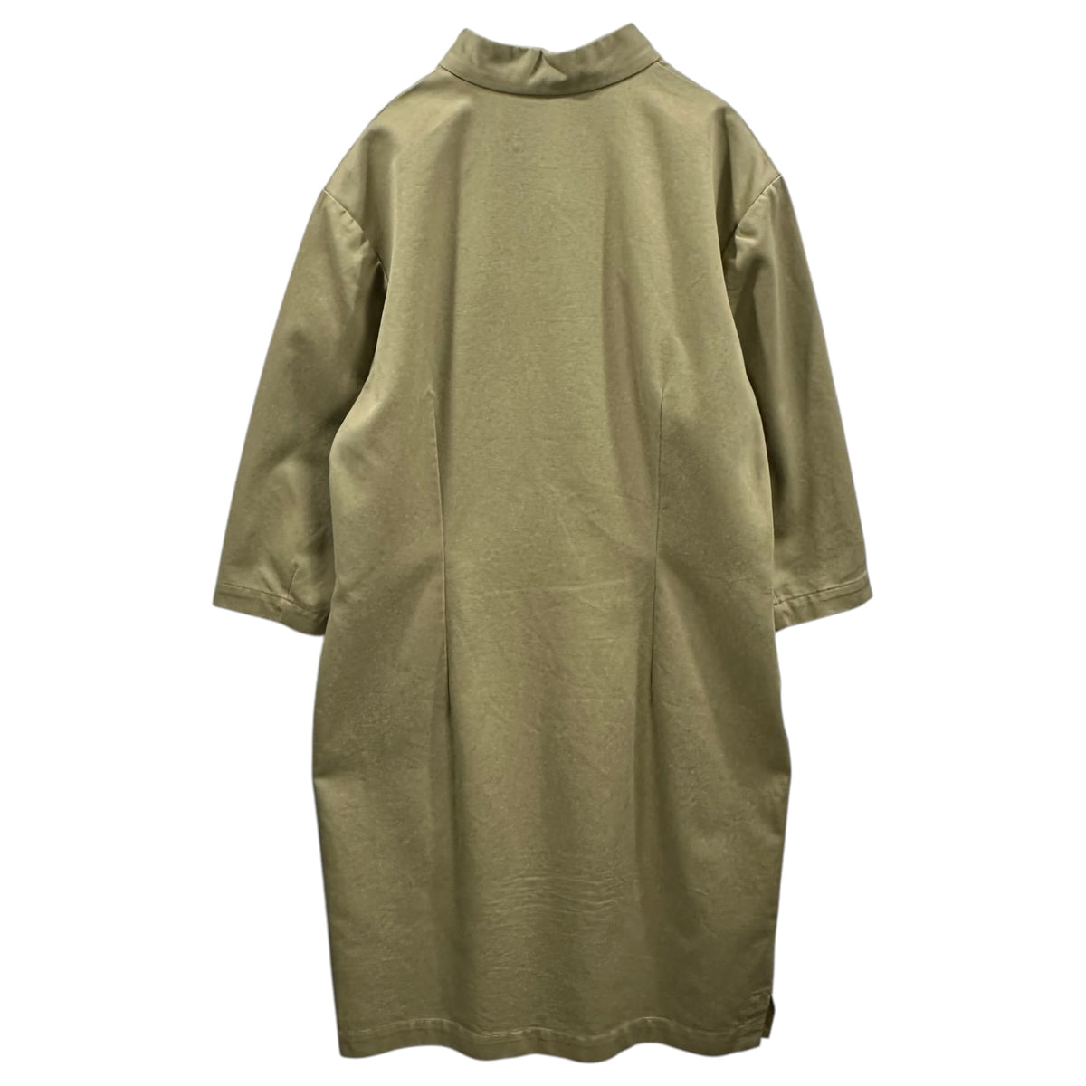 robe de chambre COMME des GARCONS(ローブドシャンブルコムデギャルソン) 2000's Asymmetrical stand-collar dress 変形 スタンドカラー 半袖 ワンピース RU-O001 L ベージュ AD2003