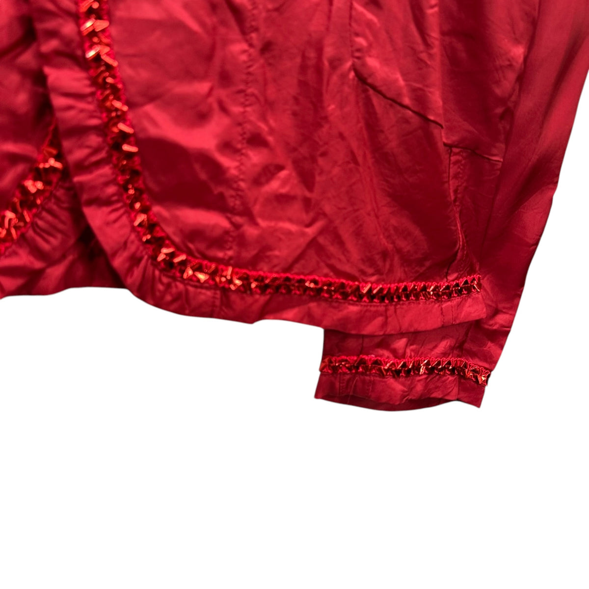 robe de chambre COMME des GARCONS(ローブドシャンブルコムデギャルソン) 2001AW Vinyl-Line Cupro Jacket ビニール ライン キュプラ ジャケット RC-J028 FREE レッド AD2001 00s アーカイブ