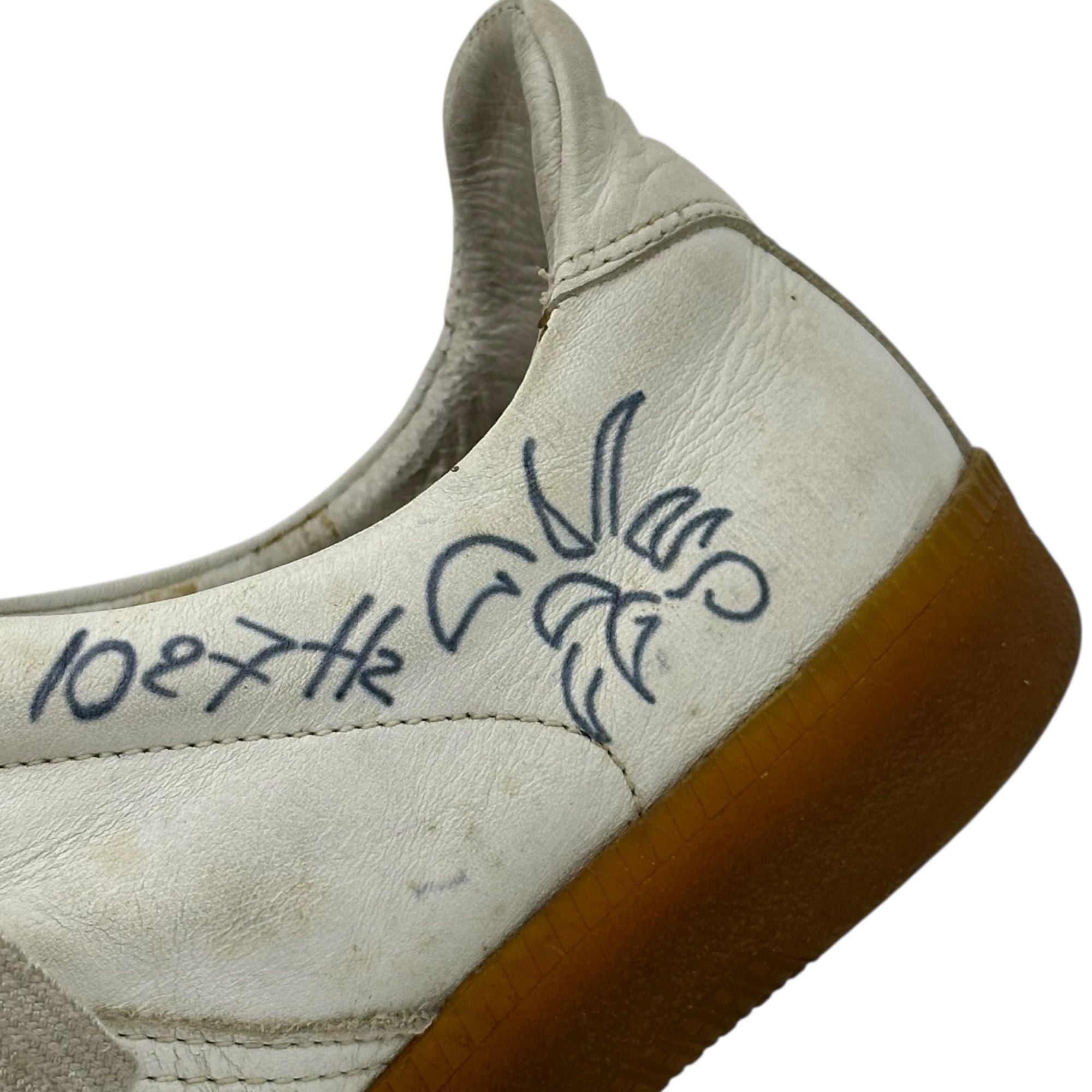 Maison Martin Margiela(メゾン マルタンマルジェラ) 2006SS Graffiti German Trainer 落書き ジャーマン トレーナー 41(26cm~26.5cm程度) ホワイト アーカイブ 本人期