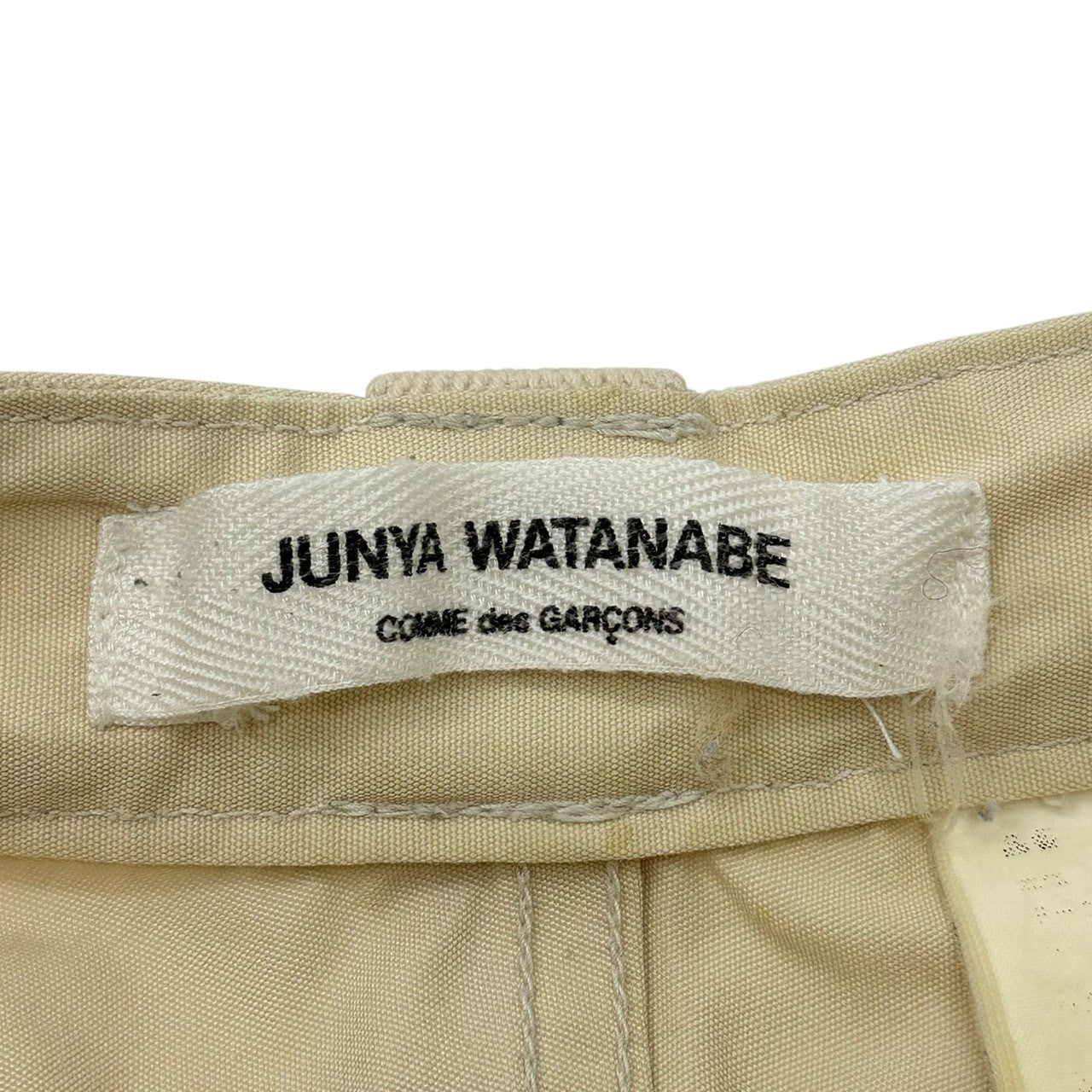 COMME des GARCONS JUNYA WATANABE(コムデギャルソンジュンヤワタナベ) 03SS Archive Asymmetrical Bondage Pants パラシュート期 アシンメトリー ボンテージ パンツ S ベージュ