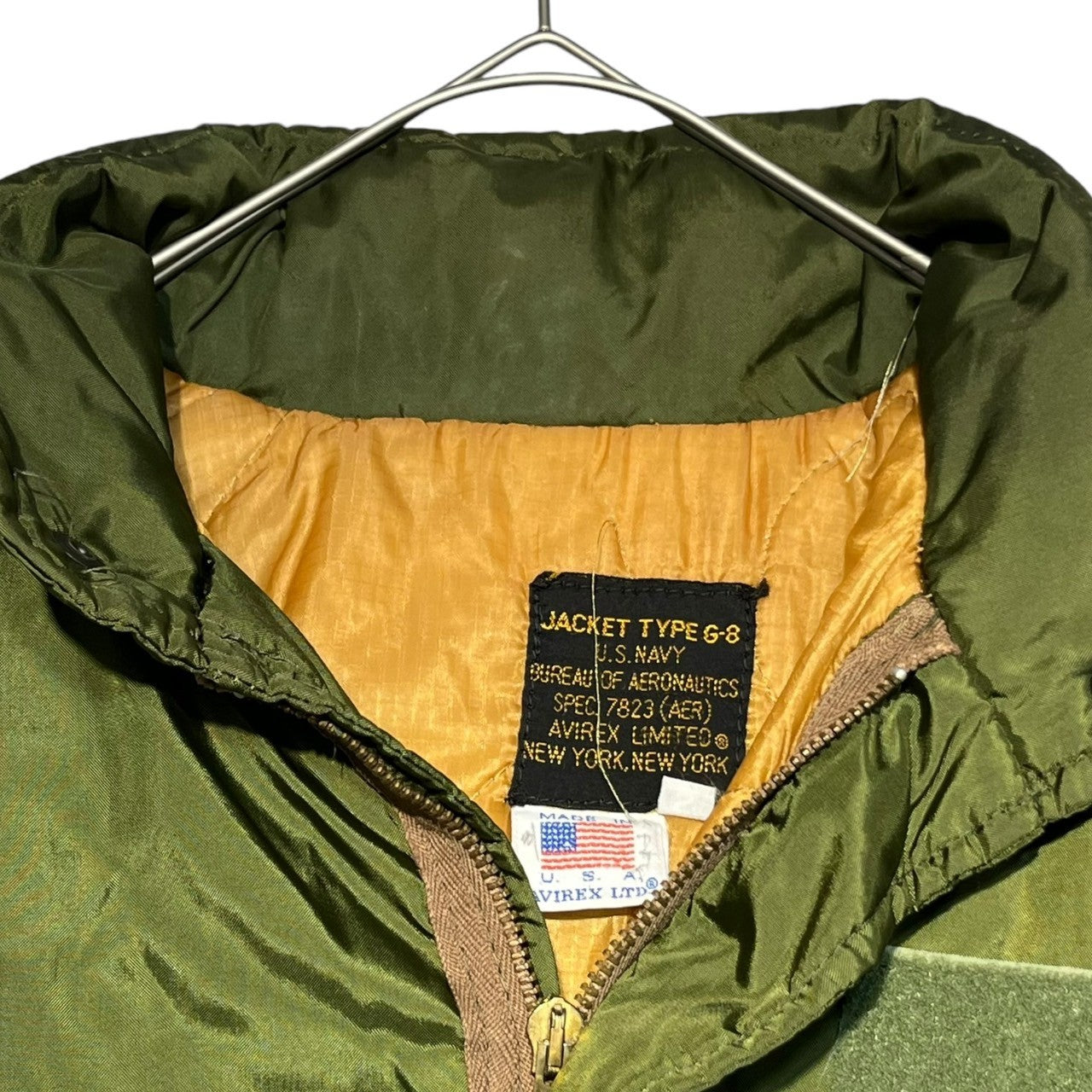 AVIREX(アヴィレックス) USA made G-8 WEP FLIGHT JACKET ミリタリー フライト ジャケット 7823 S オリーブ USA製