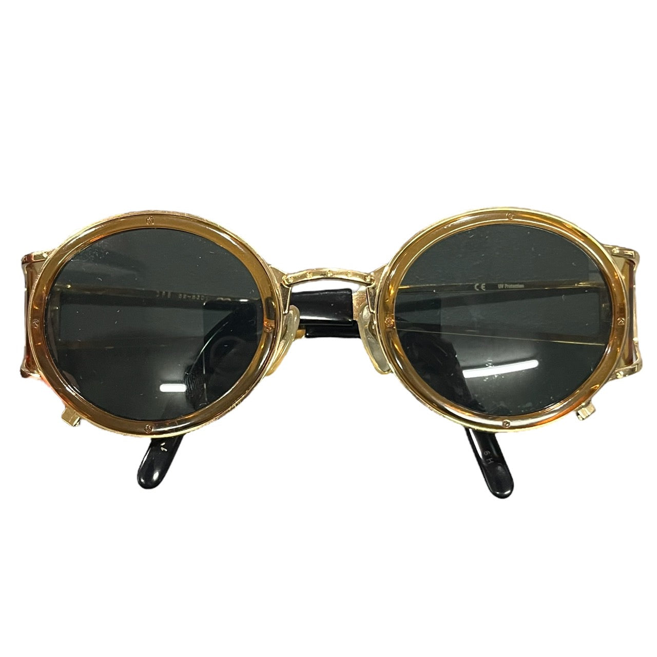 Jean Paul GAULTIER(ジャンポールゴルチエ) 90's ”JPG” logo sunglasses/ロゴサングラス 58-5201 ゴールド 90年代