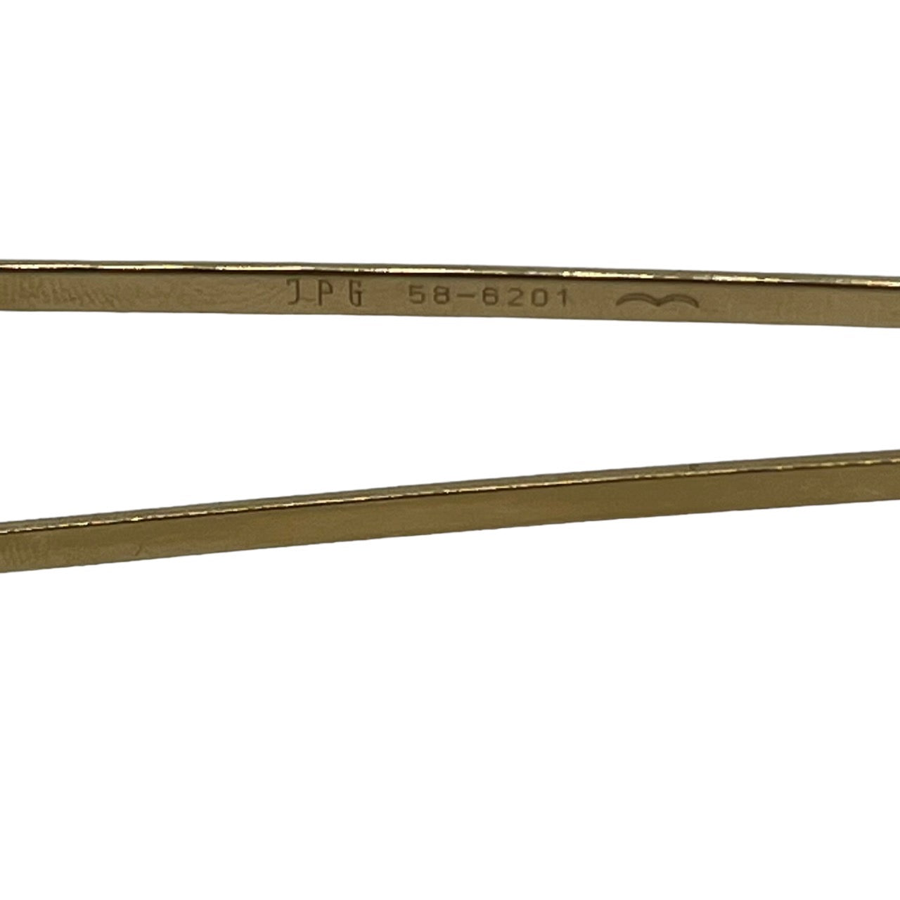 Jean Paul GAULTIER(ジャンポールゴルチエ) 90's ”JPG” logo sunglasses/ロゴサングラス 58-5201 ゴールド 90年代