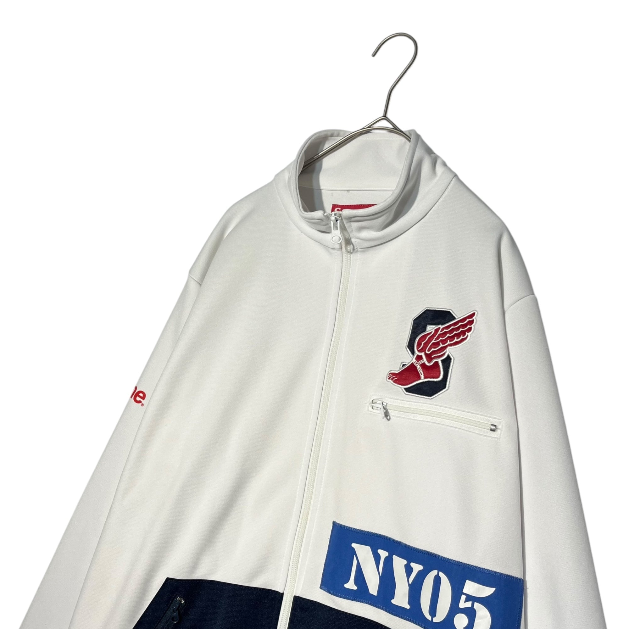 SUPREME(シュプリーム) 2005AW "1994" wing foot truck jacket ウィング フット トラック ジャケット L ホワイト 00's ジャージ パロディー