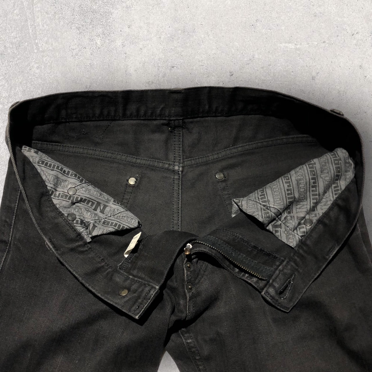 NUMBER (N)INE(ナンバーナイン) 06AWスキニーデニムパンツ F06-NP017 4×30 ブラック 06AW NOIR期