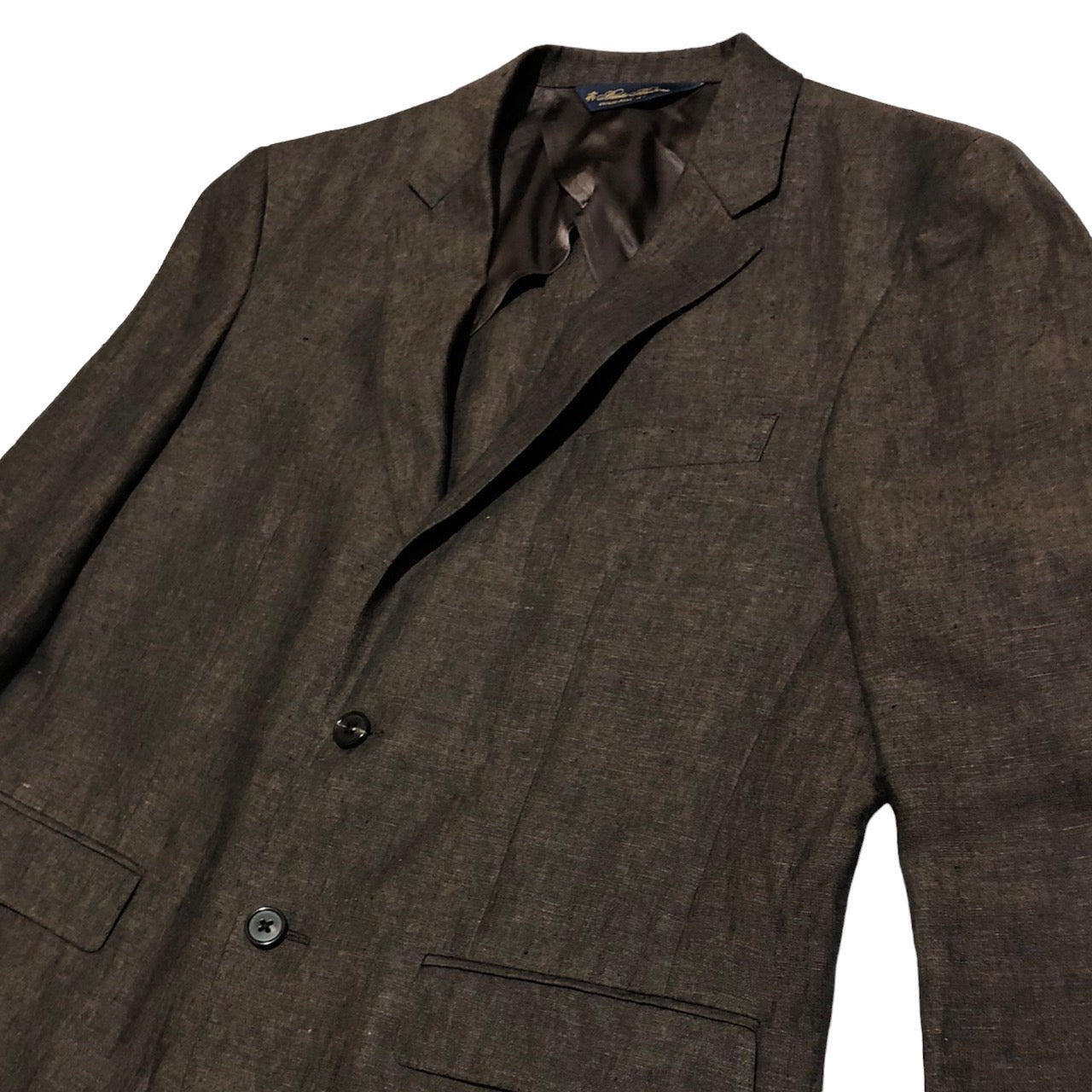 BROOKS BROTHERS(ブルックスブラザーズ) リネンセットアップジャケット/スーツ 19-15-2339/ 40SHT ブラウン