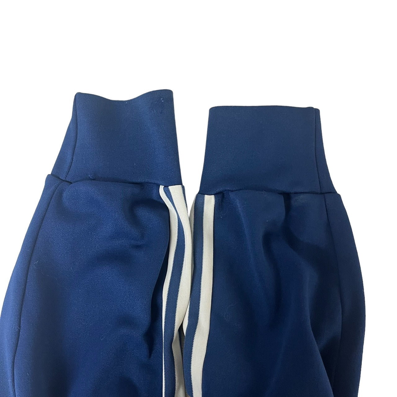 adidas(アディダス) 70-80's Vintage Track jacket/ヴィンテージトラックジャケット/スリーストライプ 表記無し(XLサイズ程度) ネイビー×ホワイト ワッペントレフォイル ロゴ/三角タグ