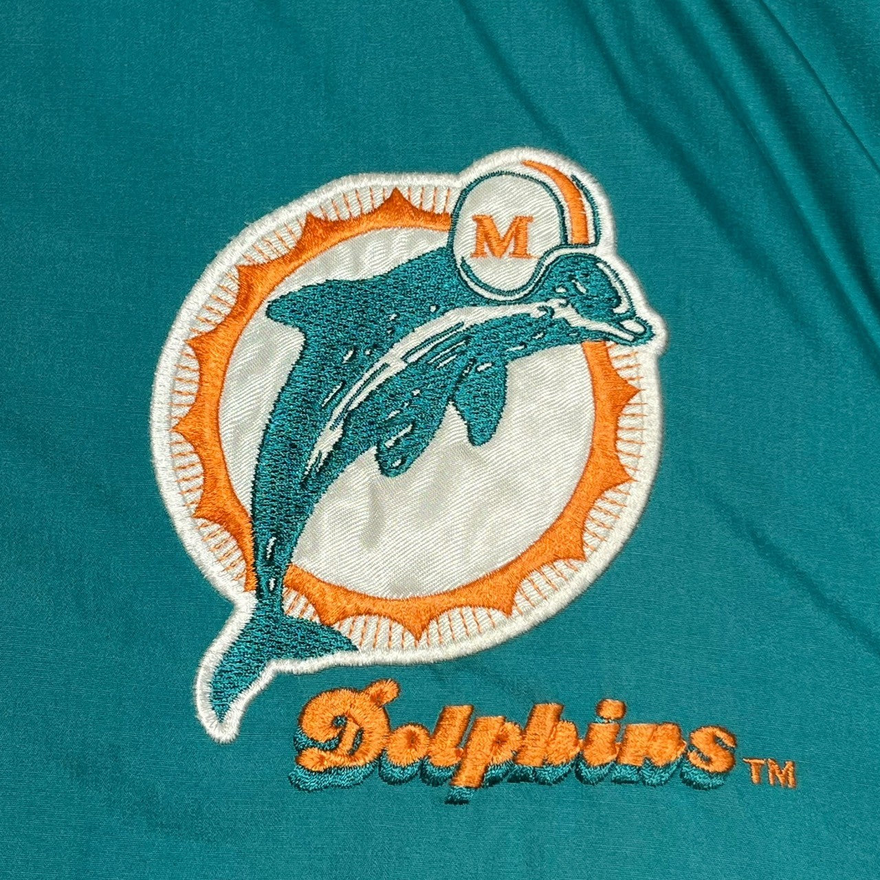 ProPlayer(プロプレイヤー) 90's NFL マイアミドルフィンズ 中綿ジャケット プロプレイヤー 90年代 XL グリーン×オレンジ