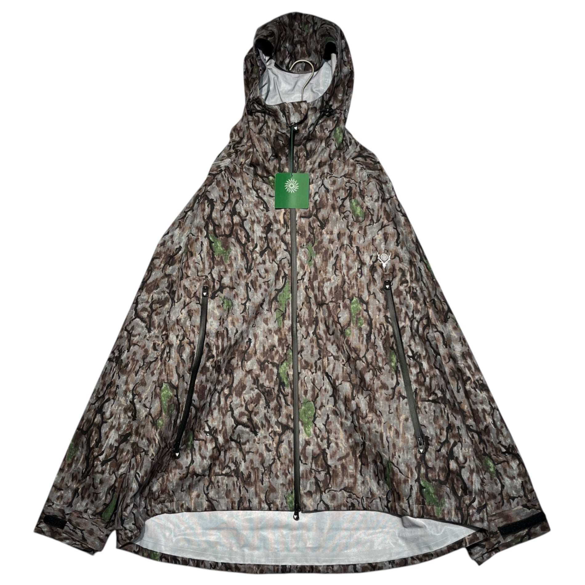 South2 West8 S2W8(サウス2ウエスト8) WEATHER EFFECT JACKET ウェザー エフェクト ジャケット J0740 L ブラウン×グレー ウッドカモ ツリーカモ カモフラ マウンテンパーカー