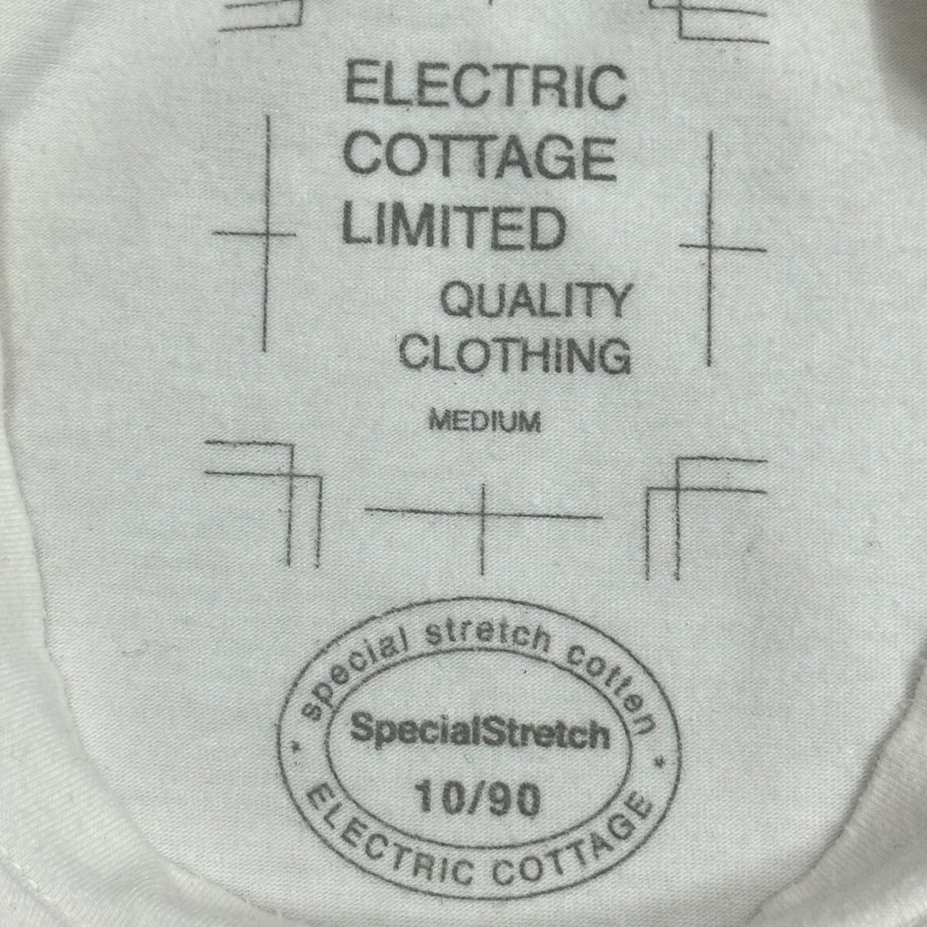 ELECTRIC COTTAGE(エレクトリックコテージ) Front Logo Graphic S/S T-Shirt フロント ロゴ グラフィック 半袖 Tシャツ M ホワイト×レッド×イエロー