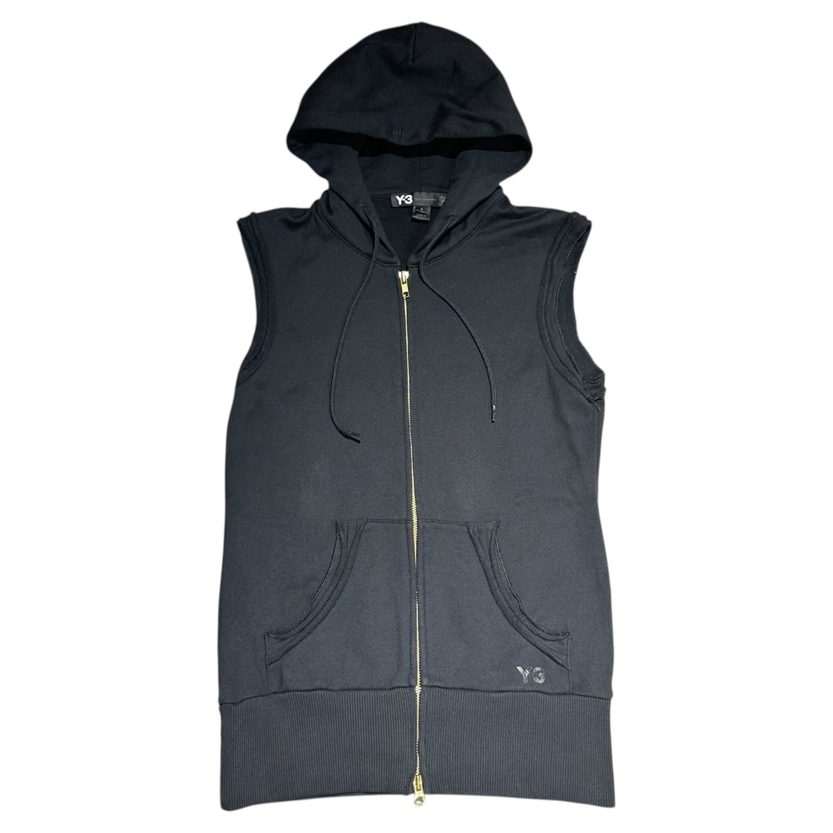 Y-3(ワイスリー) Zip-up sleeveless hoodie ジップアップ ノースリーブ 