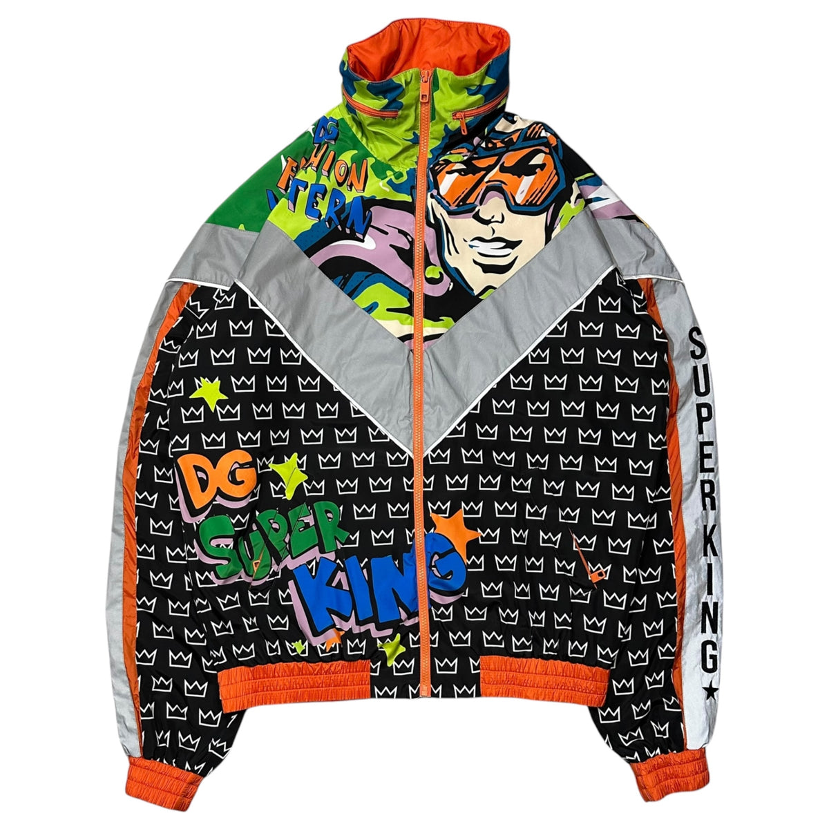 DOLCE&GABBANA(ドルチェ&ガッバーナドルガバ) ”SUPER KING” NYLON JACKET スーパー キング ナイロン ジャケット G9OF1T/G7SEF S マルチ 総柄