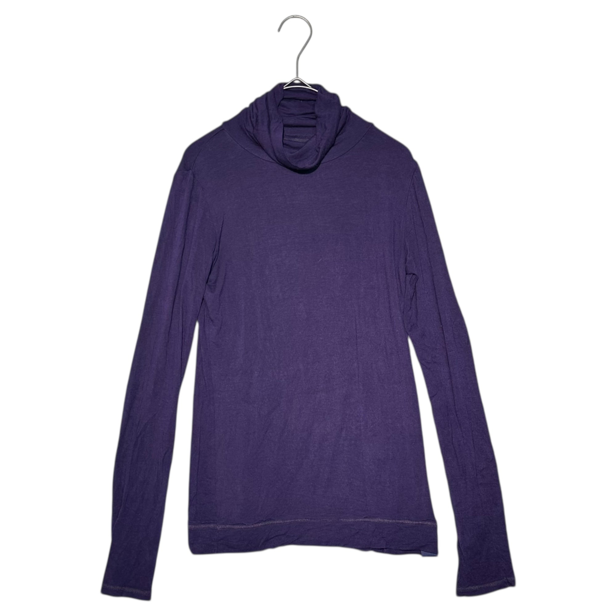 MARITHE FRANCOIS GIRBAUD(マリテフランソワジルボー) 00's Turtleneck Long-Sleeve Knit Top タートルネック 長袖 カットソー F7-6422 S パープル Y2K