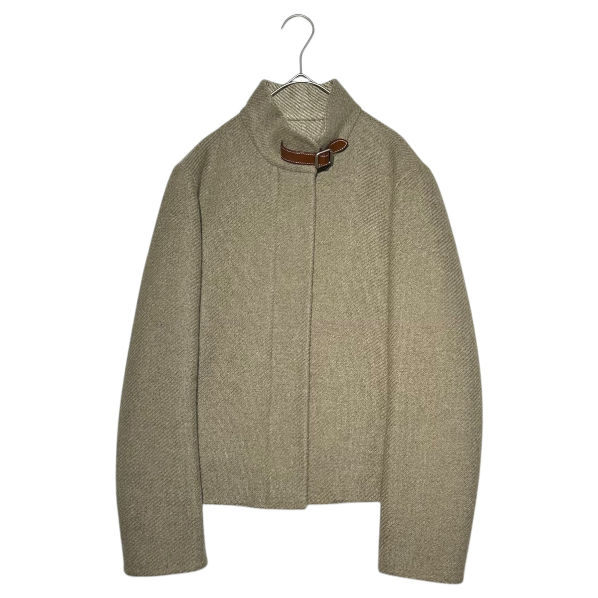 HERMES(エルメス) By Margiela 100% cashmere tweed stand collar 