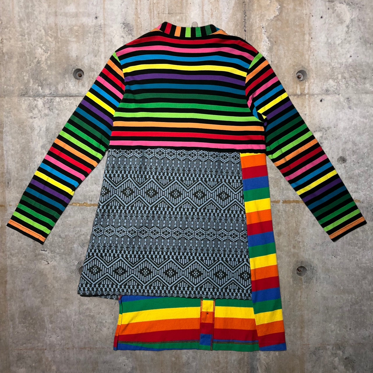 COMME des GARCONS HOMME PLUS(コムデギャルソンオムプリュス) 20AW切替ボーダーカーディガン PF-T006 S ミックス AD2020 Color Resistance期